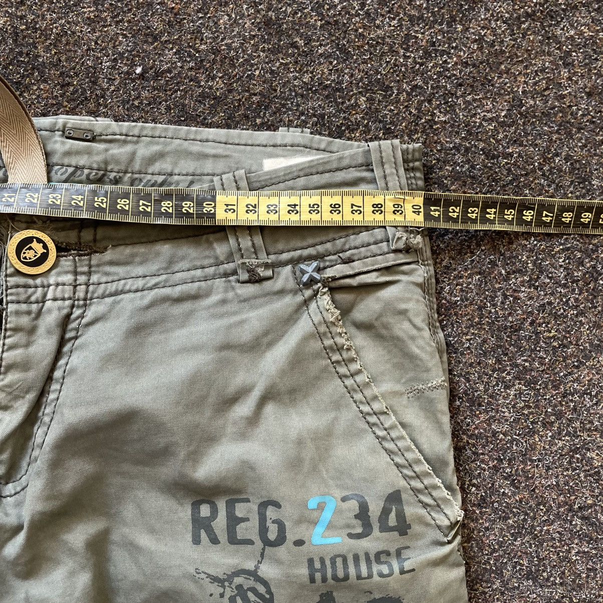Vintage Vintage Y2K Baggy Cargo Pants Skater Workwear Washed Logo 32 Size 32" / US 10 / IT 46 - 6 Thumbnail