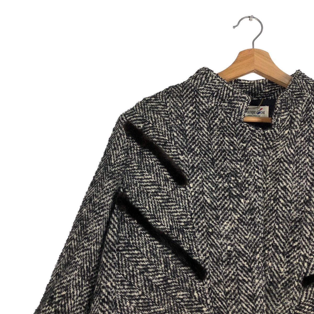 Japanese Brand 🔥Vtg Herringbone Wool Jacket Asymmetric Poxket Issey Miyake Size US M / EU 48-50 / 2 - 7 Thumbnail