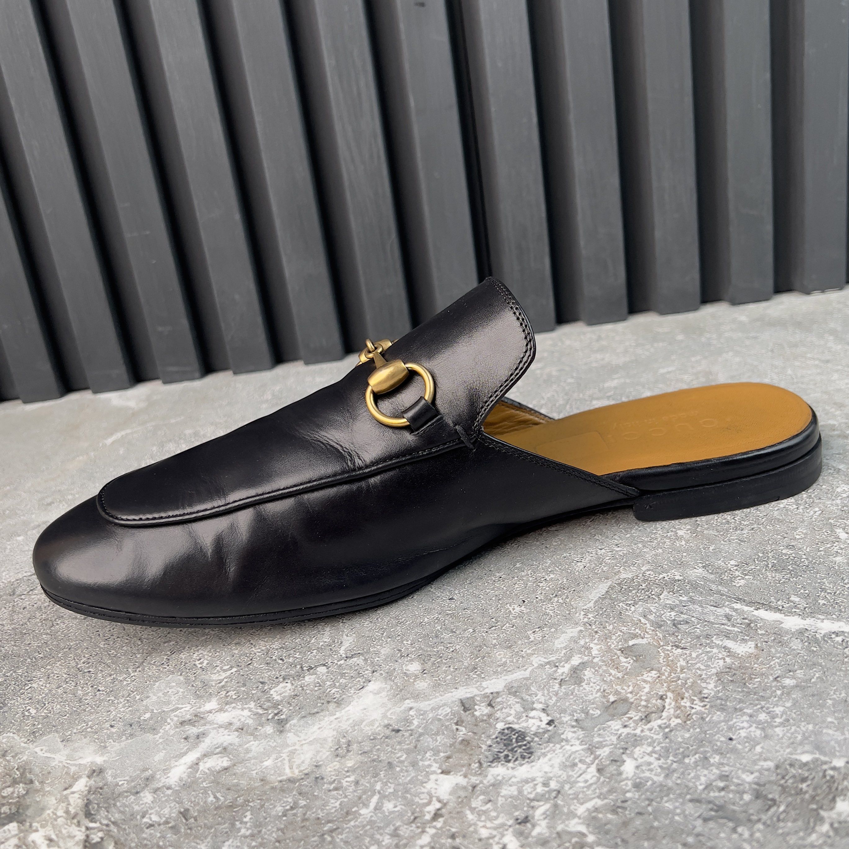 Gucci Princetown Horsebit Jordaan Mule Black Leather Size US 7.5 / EU 40-41 - 5 Thumbnail