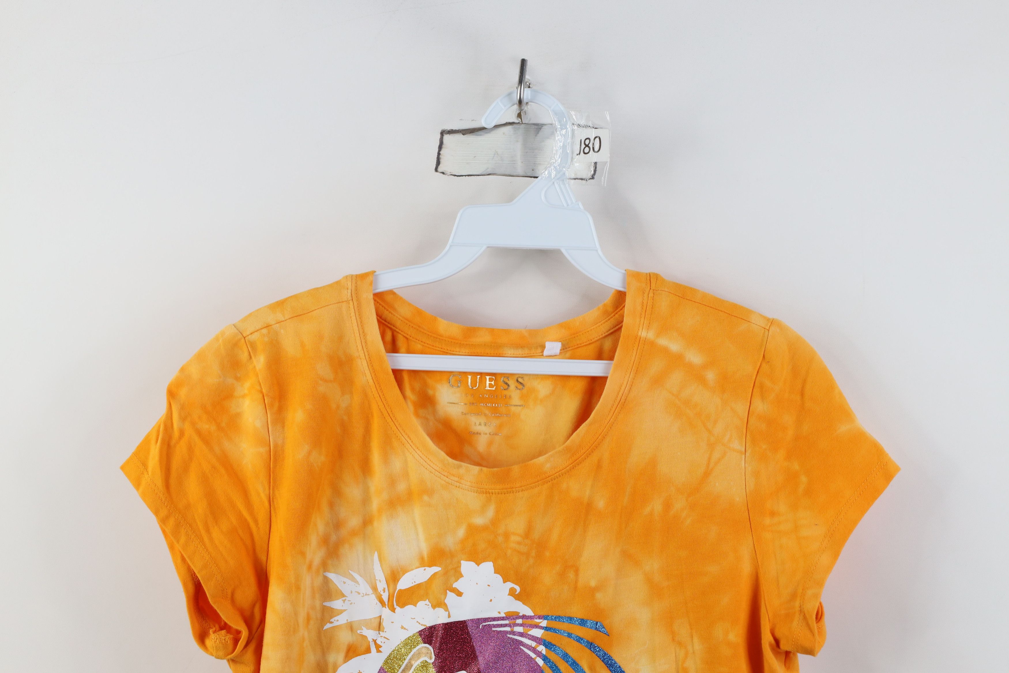 Guess Vintage Y2K Guess Metallic Sunset Acid Wash T-Shirt Size L / US 10 / IT 46 - 2 Thumbnail