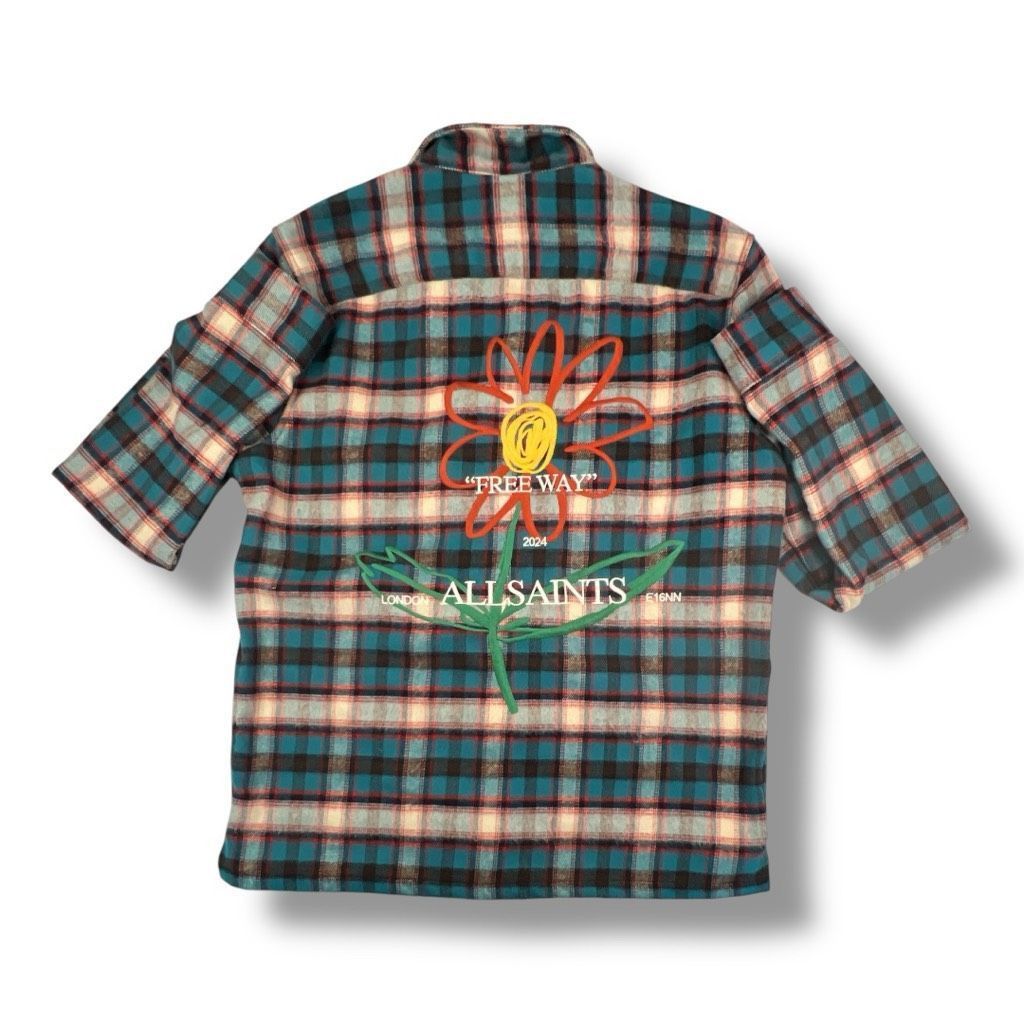 Other All Saints Crayo Long Sleeve Embroidered Checked Flannel Siz Size US M / EU 48-50 / 2 - 6 Thumbnail