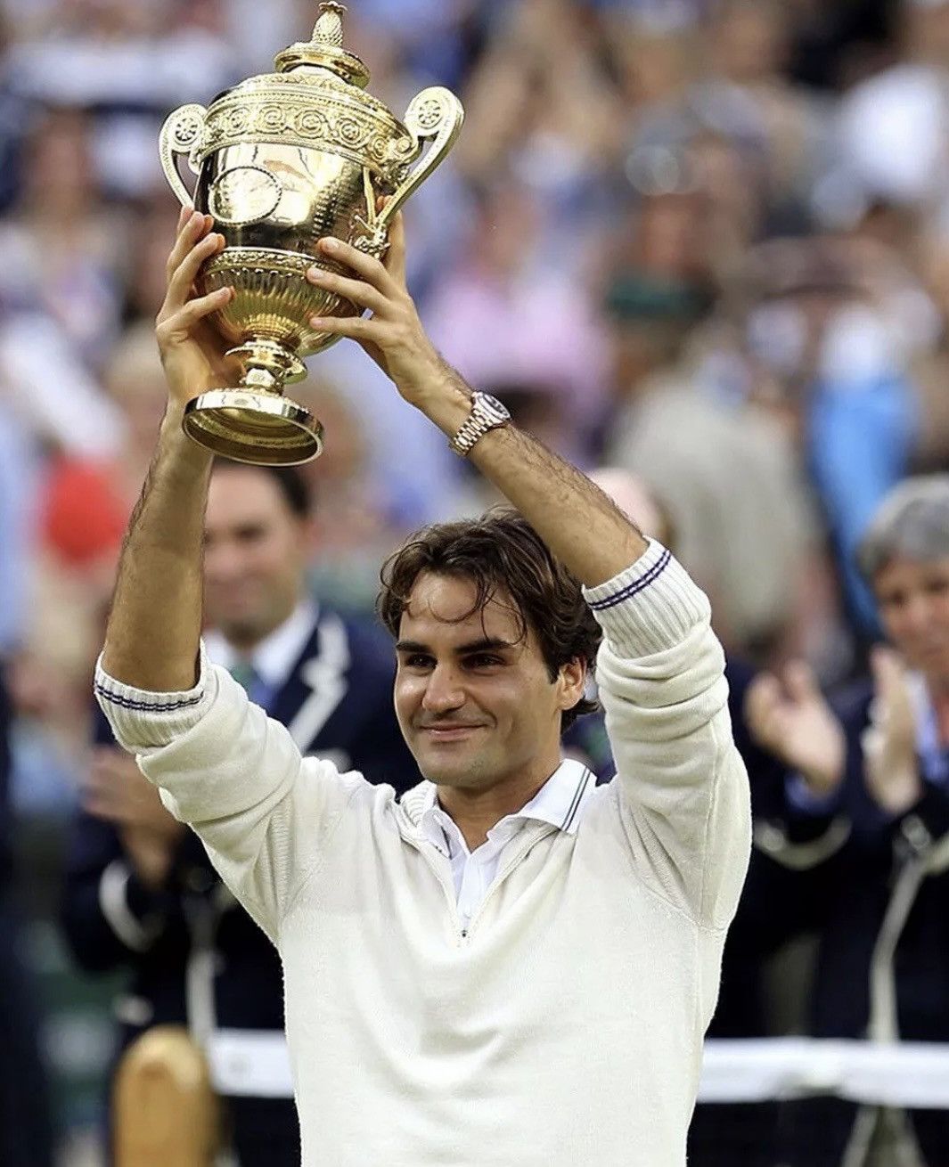 Nike Nike Roger Federer RF 2012 Wimbledon Q-Zip Cashmere Sweater Size US L / EU 52-54 / 3 - 2 Thumbnail