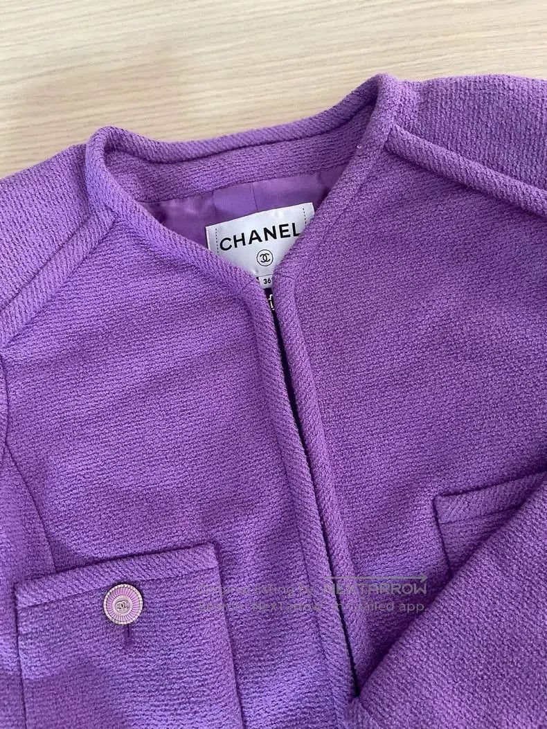 Chanel Chanel 2020 Resort Purple Four-Pocket Jacket. Size US S / EU 44-46 / 1 - 4 Thumbnail