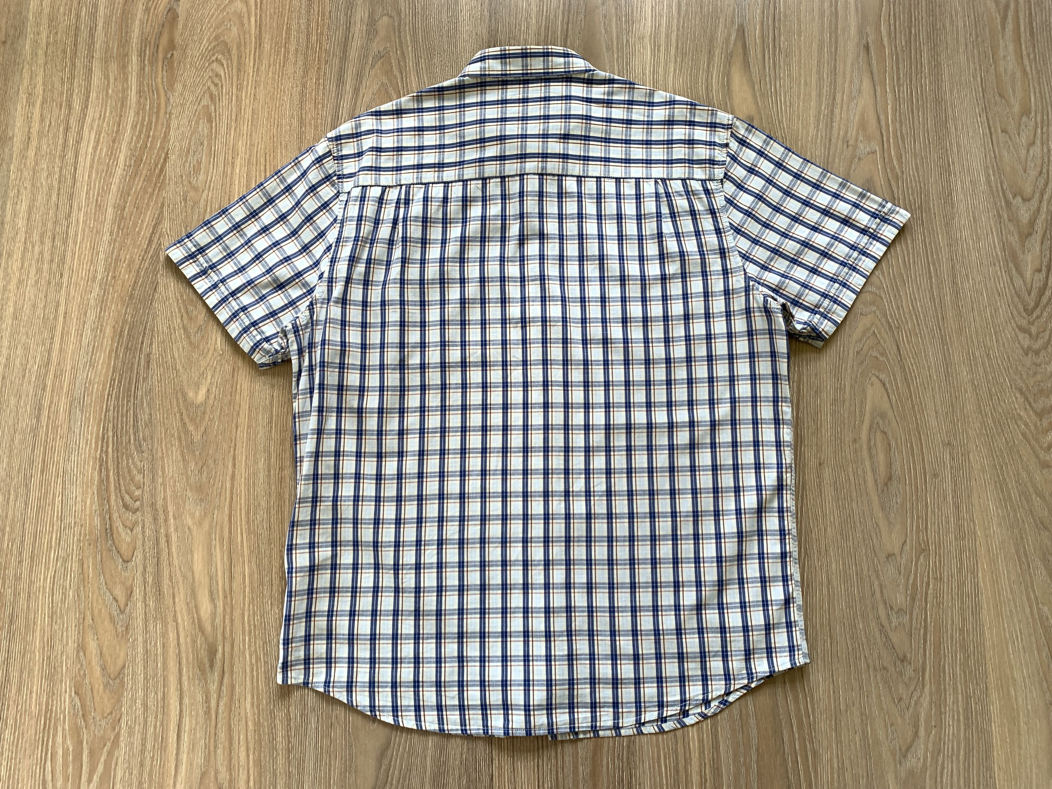 Vintage × Wrangler Wrangler Plaid Casual Cotton Short Sleeve Shirt Size US L / EU 52-54 / 3 - 3 Thumbnail