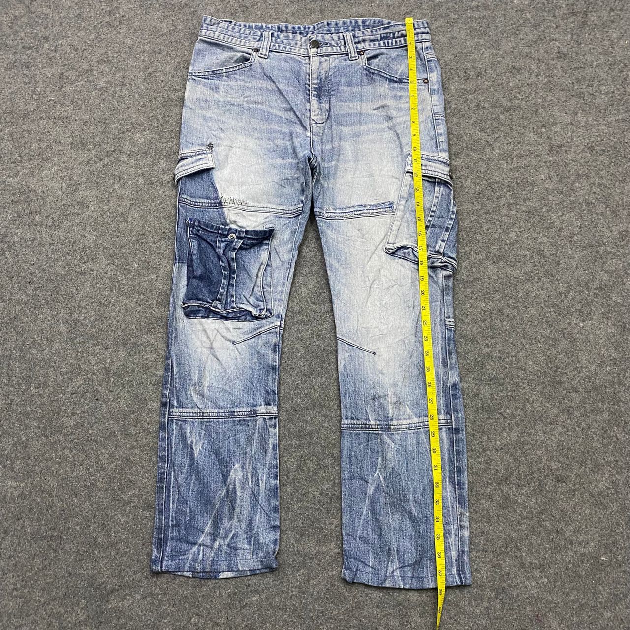 Tornado Mart 💥Best Offer💥Tornado Mart Cargo Denim Distressed Denim Size US 33 - 3 Thumbnail