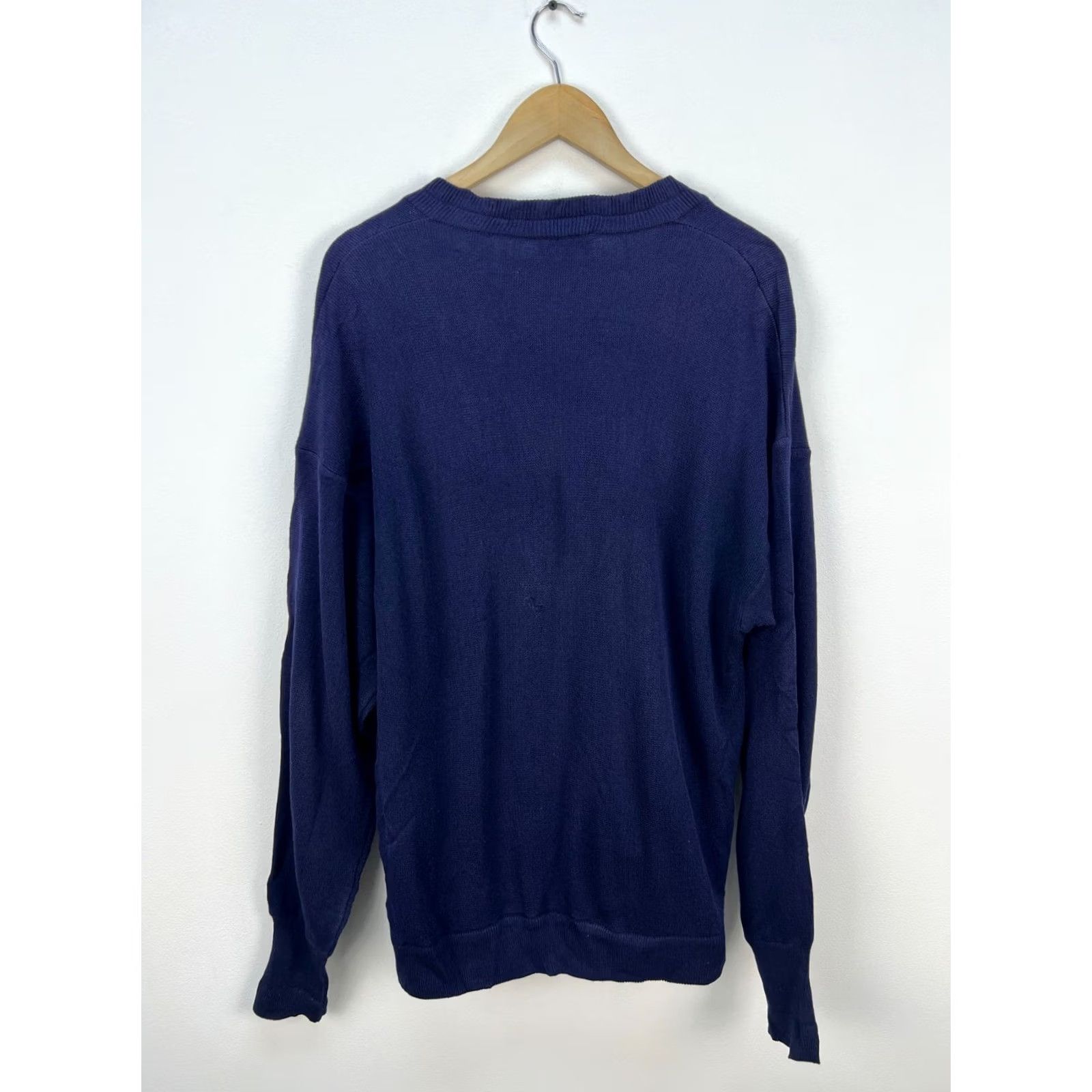 Lacoste VINTAGE Lacoste Shirt Cardigan Sweater Navy XL Men Size US XL / EU 56 / 4 - 3 Thumbnail