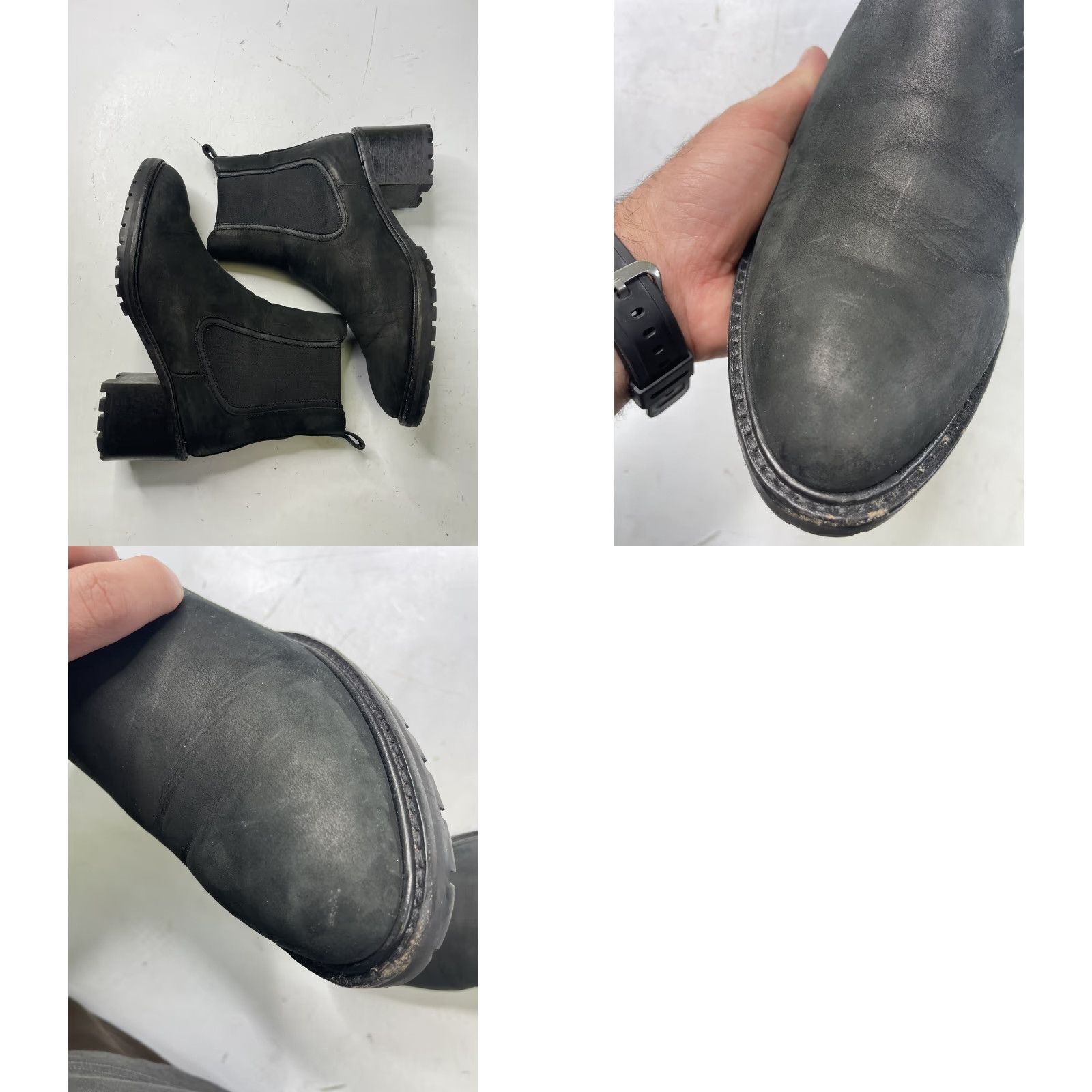 Thursday Boot Company Thursday Boot Co Everyday Knockout Block Heel Boots Women 10 Black Suede Leather Boots Woman Block Heel Leather Black 10 Women Boots Shoes Size US 10 / IT 40 - 8 Thumbnail