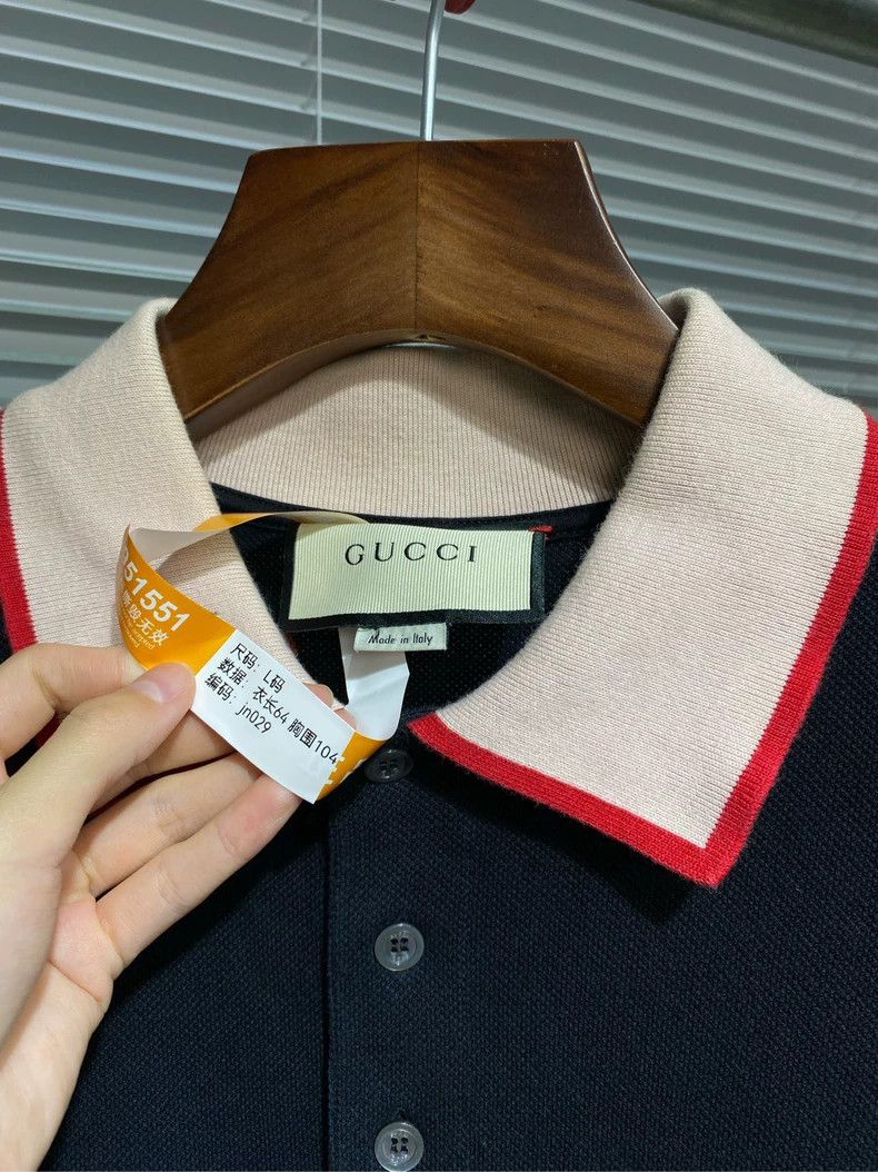 Gucci Gucci Stringed letter polo short-sleeved shirt 2502-Nextarr Size US L / EU 52-54 / 3 - 3 Thumbnail