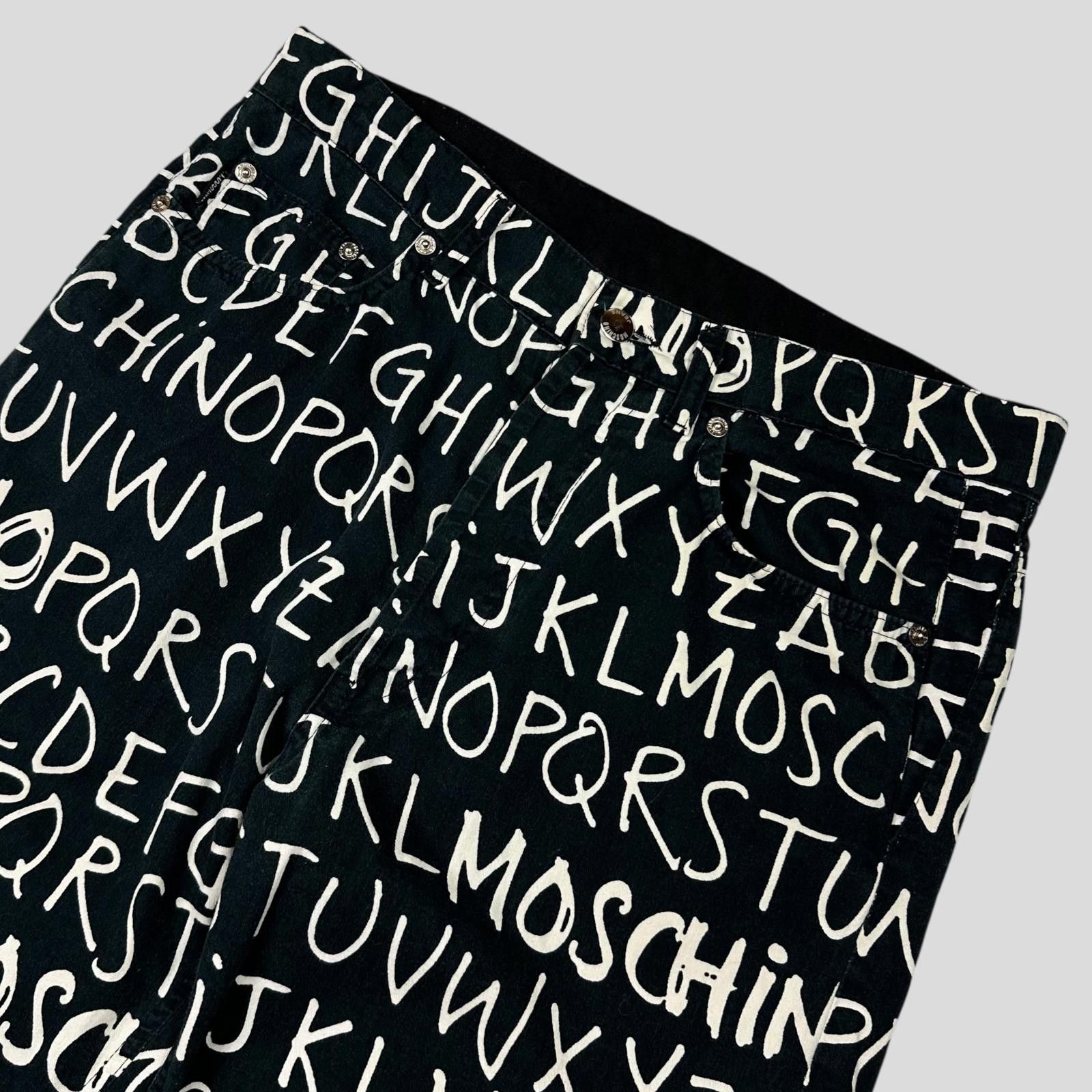 Moschino Moschino Jeans 00’s ABC Alphabet Black Jeans - 31 Size US 32 / EU 48 - 2 Thumbnail