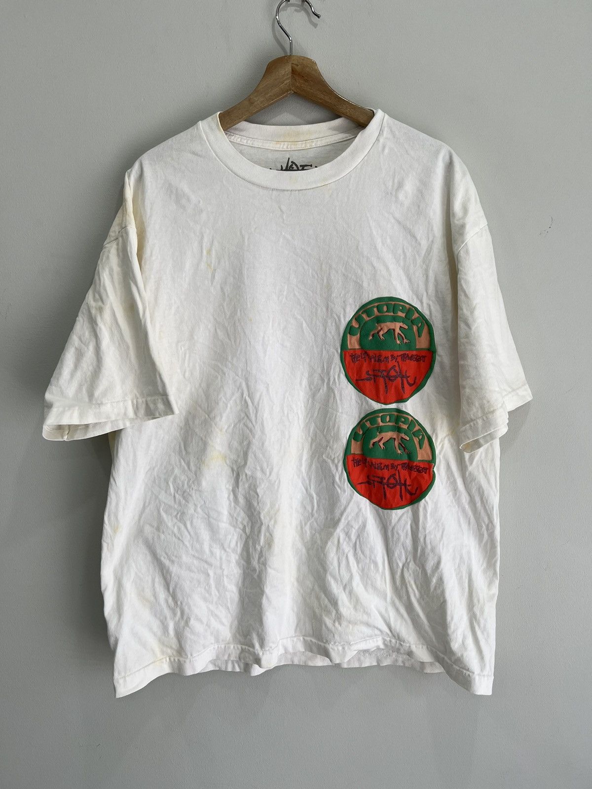 Travis Scott Travis Scott Utopia Tee Shirt stained Size US L / EU 52-54 / 3 - 2 Thumbnail