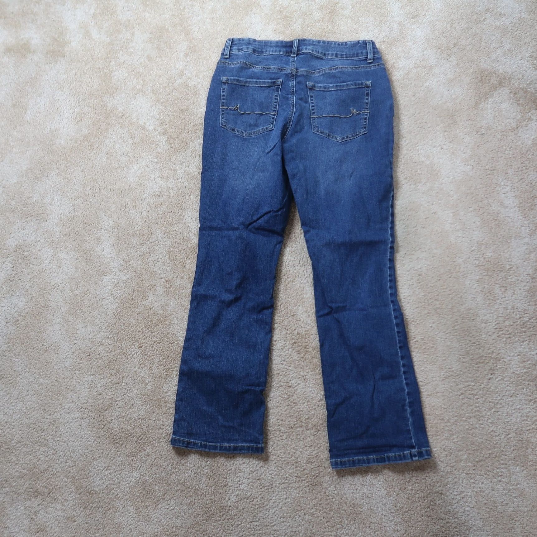 Vintage Maurices Jeans Women's Bootcut Denim Mid Blue 8 Stretch 5-Pocket Regular Inseam 28 in Satin Size 30" / US 8 / IT 44 - 6 Thumbnail