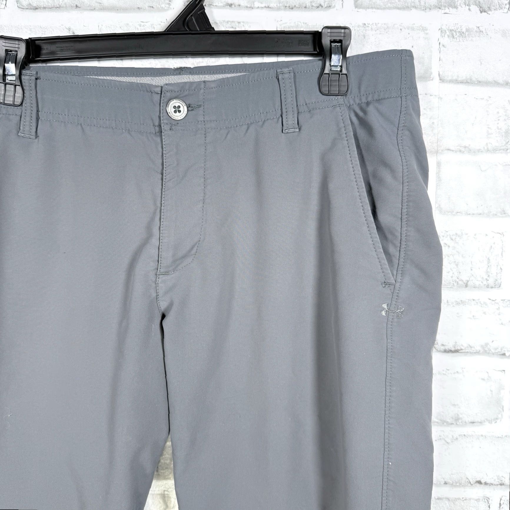 Under Armour Under Armour Mens Gray Chino Pants 34x32 Regular Casual Inseam 32 Size US 34 / EU 50 - 2 Thumbnail