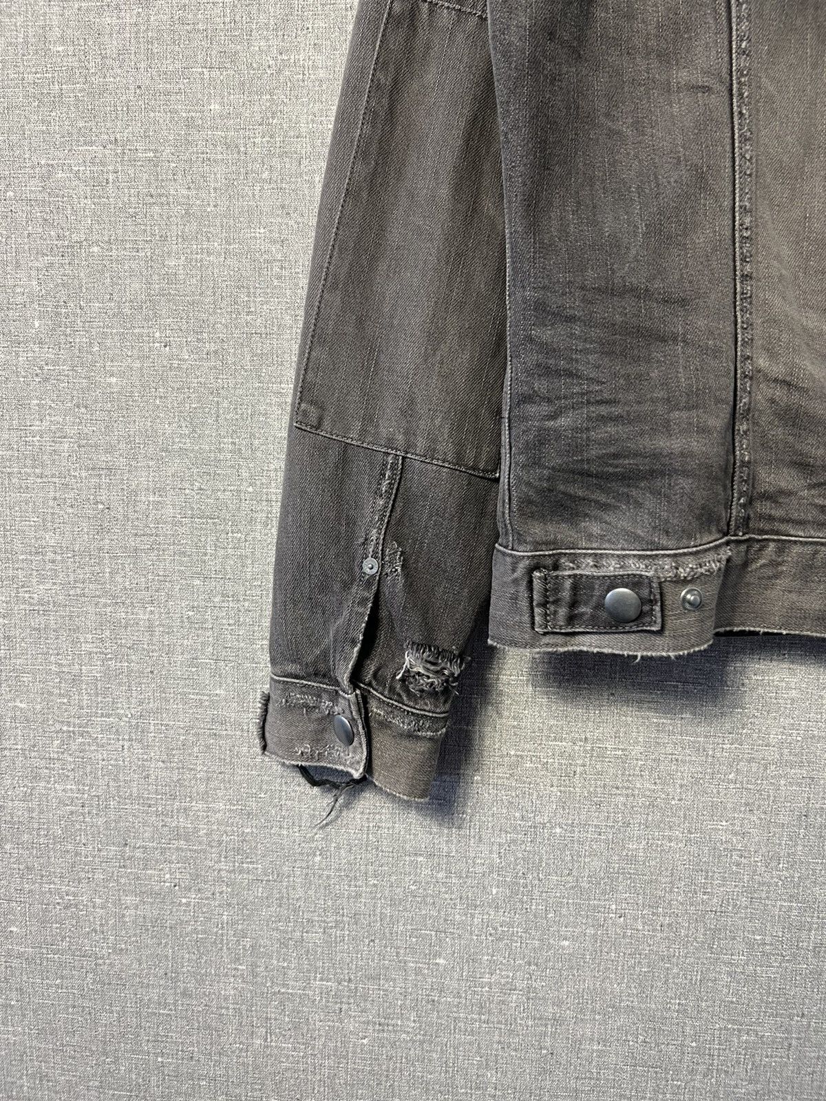 Allsaints Rare Allsaints Gault Distressed Denim Jacket Corduroy Collar Size US S / EU 44-46 / 1 - 11 Thumbnail