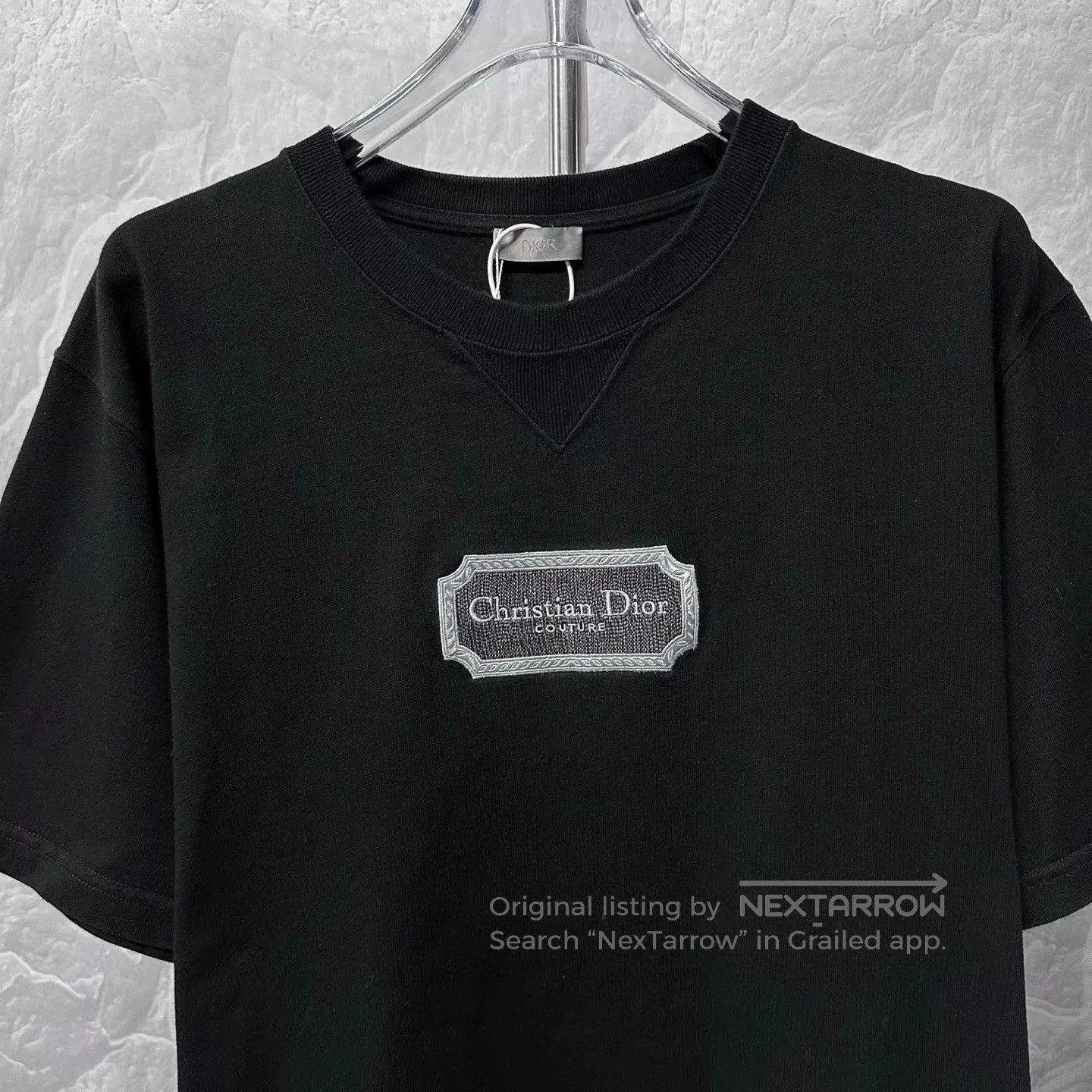 Dior black christian dior embroidered t-shirt xl. Size US XL / EU 56 / 4 - 2 Thumbnail