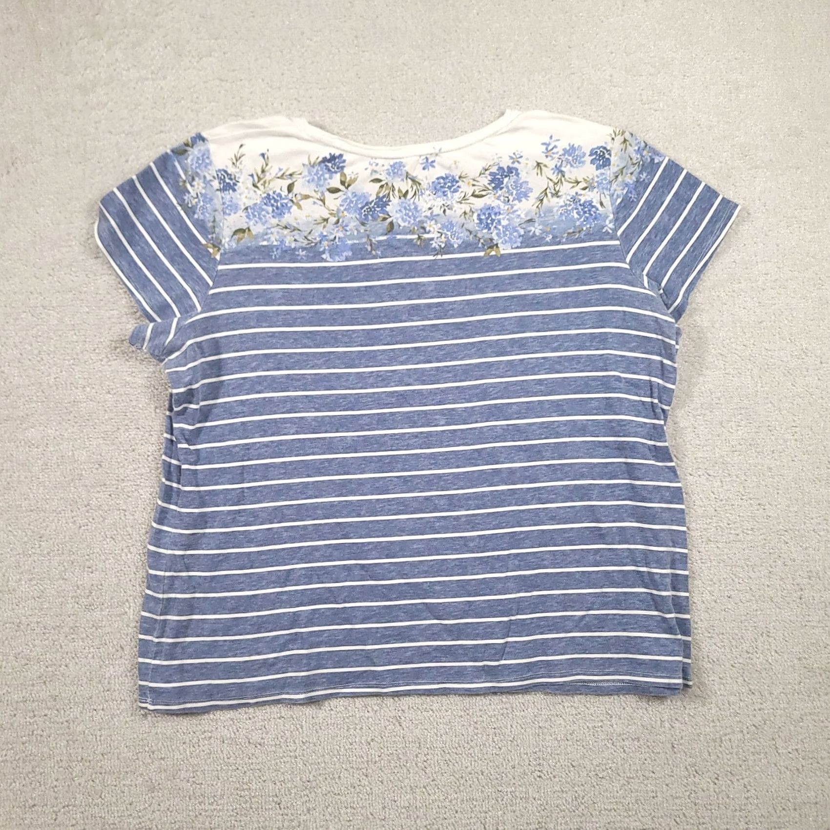 Croft & Barrow Croft & Barrow Shirt Womens XXL Blue Short Sleeve Pullover Casual Knit Blouse Mens? Size XXL / US 16-18 / IT 52-54 - 7 Thumbnail