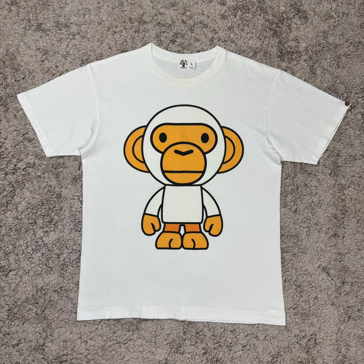 ★BAPE BIG BABY MILO TEE ホワイト SIZE L★ BAPE Distortion Big Baby Milo Tee White Black Men's - FW22 - US