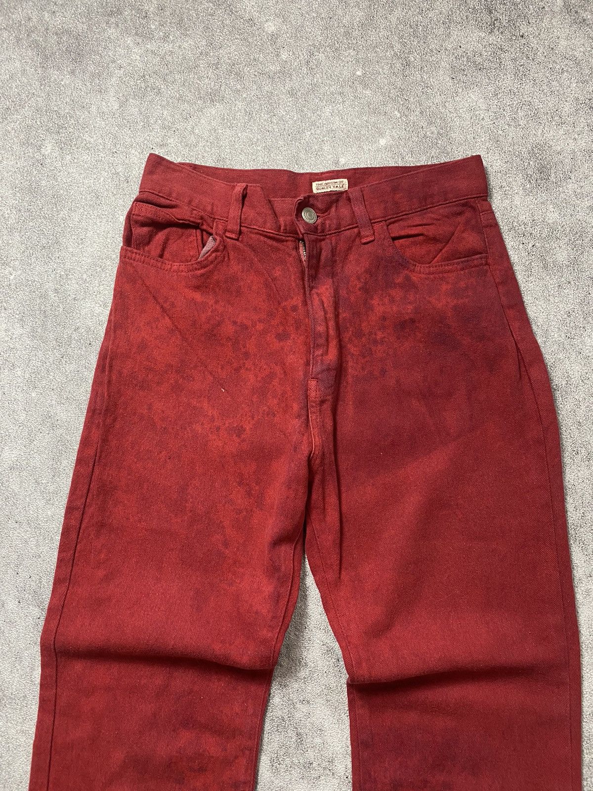 14th Addiction × BUFFALO BOBS × Japanese Brand 2000s Vale Flared Red Jeans Size US 26 / EU 42 - 3 Thumbnail