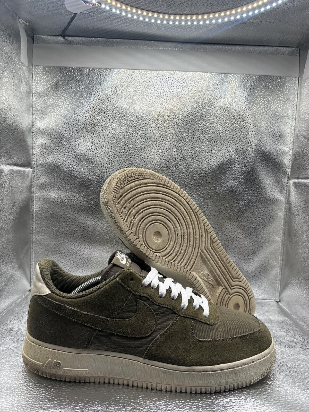 Nike Nike Air Force 1 low suede medium Olive Size US 11 / EU 44 - 1 Thumbnail