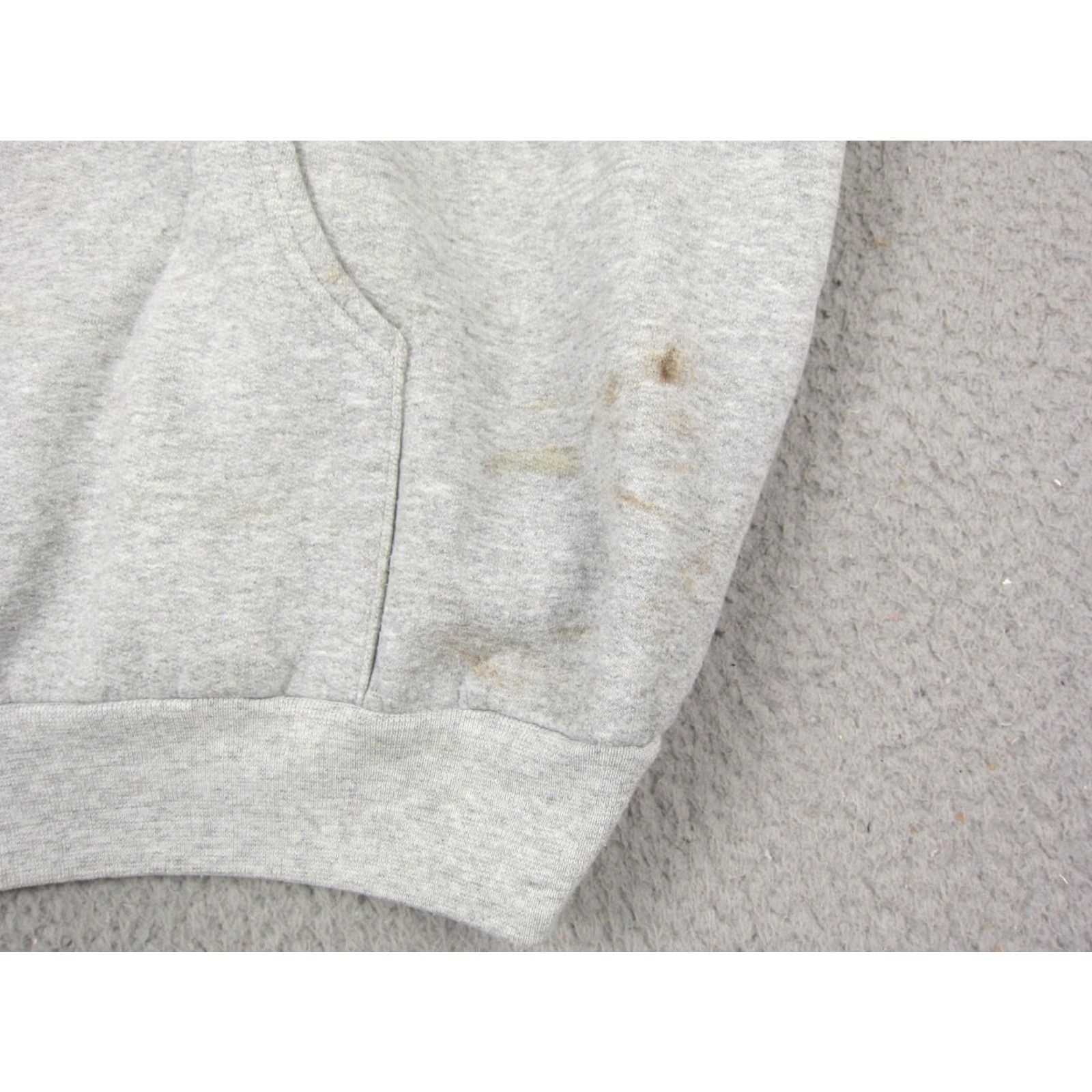 Hanes Hanes Hoodie Mens 2XL Gray Full Zip Sweatshirt 90s Cotton Casual Vintage Zip Hooded Sweatshirt Swing Tag? Size US XXL / EU 58 / 5 - 2 Thumbnail