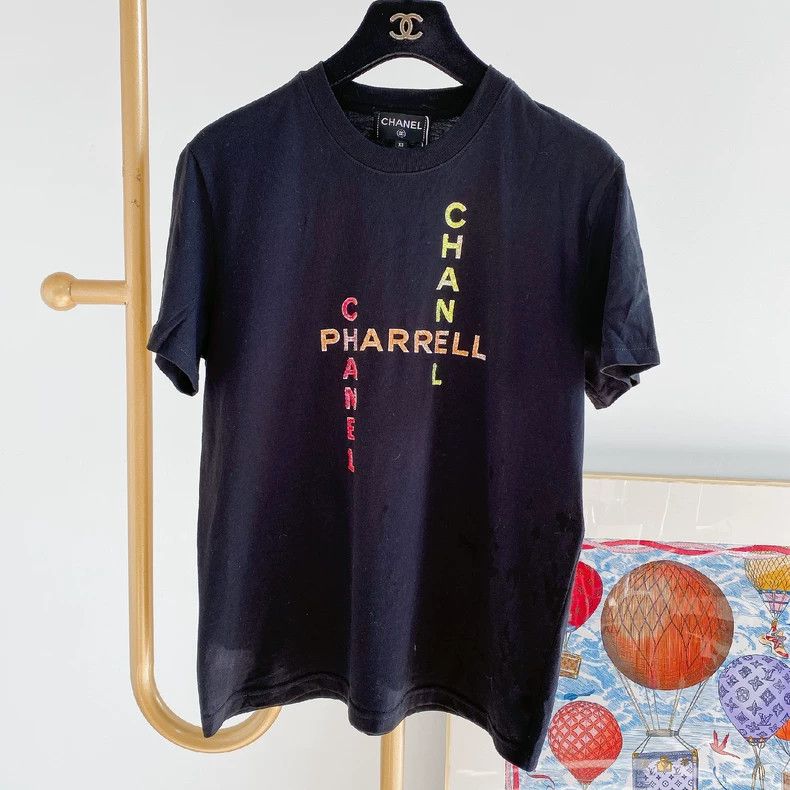 Chanel Chanel Fidong co-branded color letter T-shirt 2504-Nextarro Size XS / US 0-2 / IT 36-38 - 1 Thumbnail