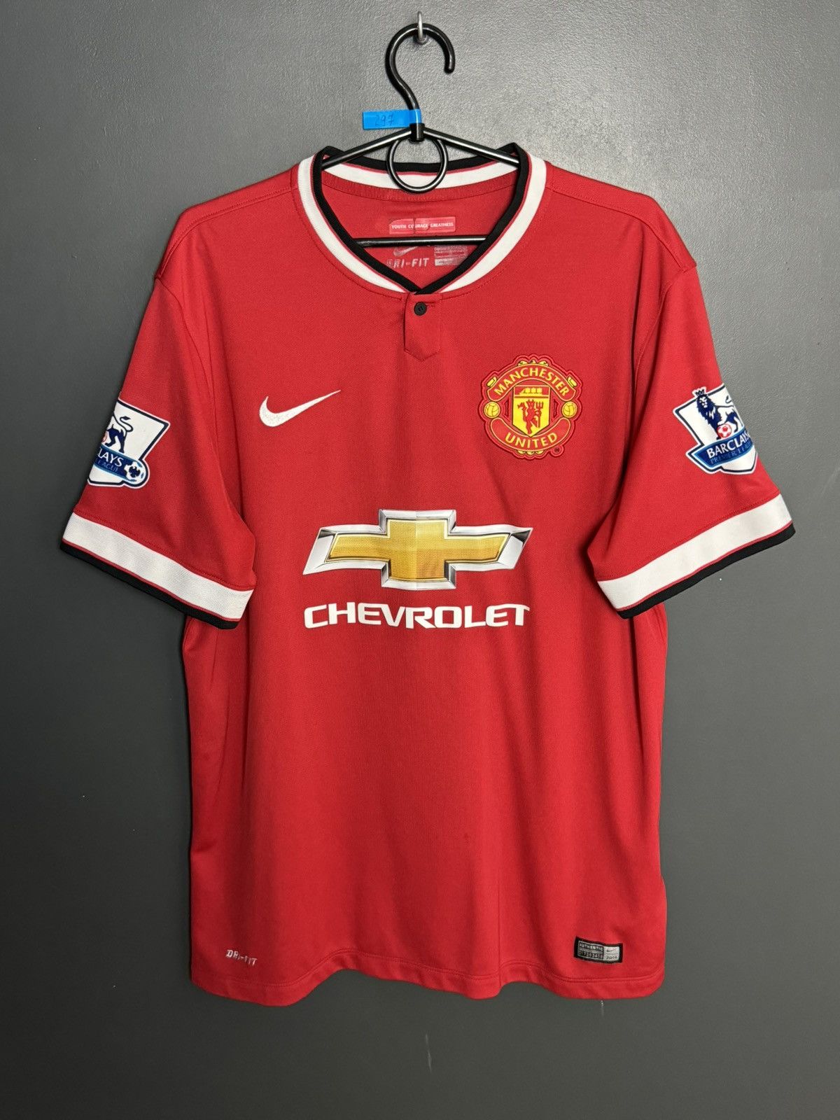 Nike Manchester United 14/15 Home Di Maria Football Jersey Size US L / EU 52-54 / 3 - 2 Thumbnail