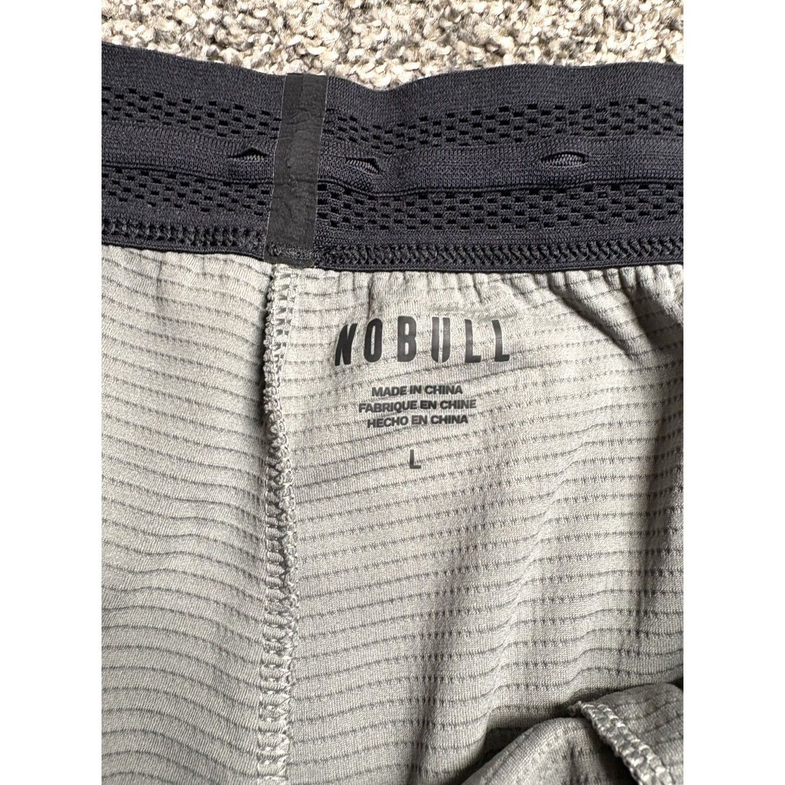 Vintage NOBULL Shorts Mens Large Gray Unlined Training Athletic Performance Gym Stretch Shorts Size US 33 - 7 Thumbnail