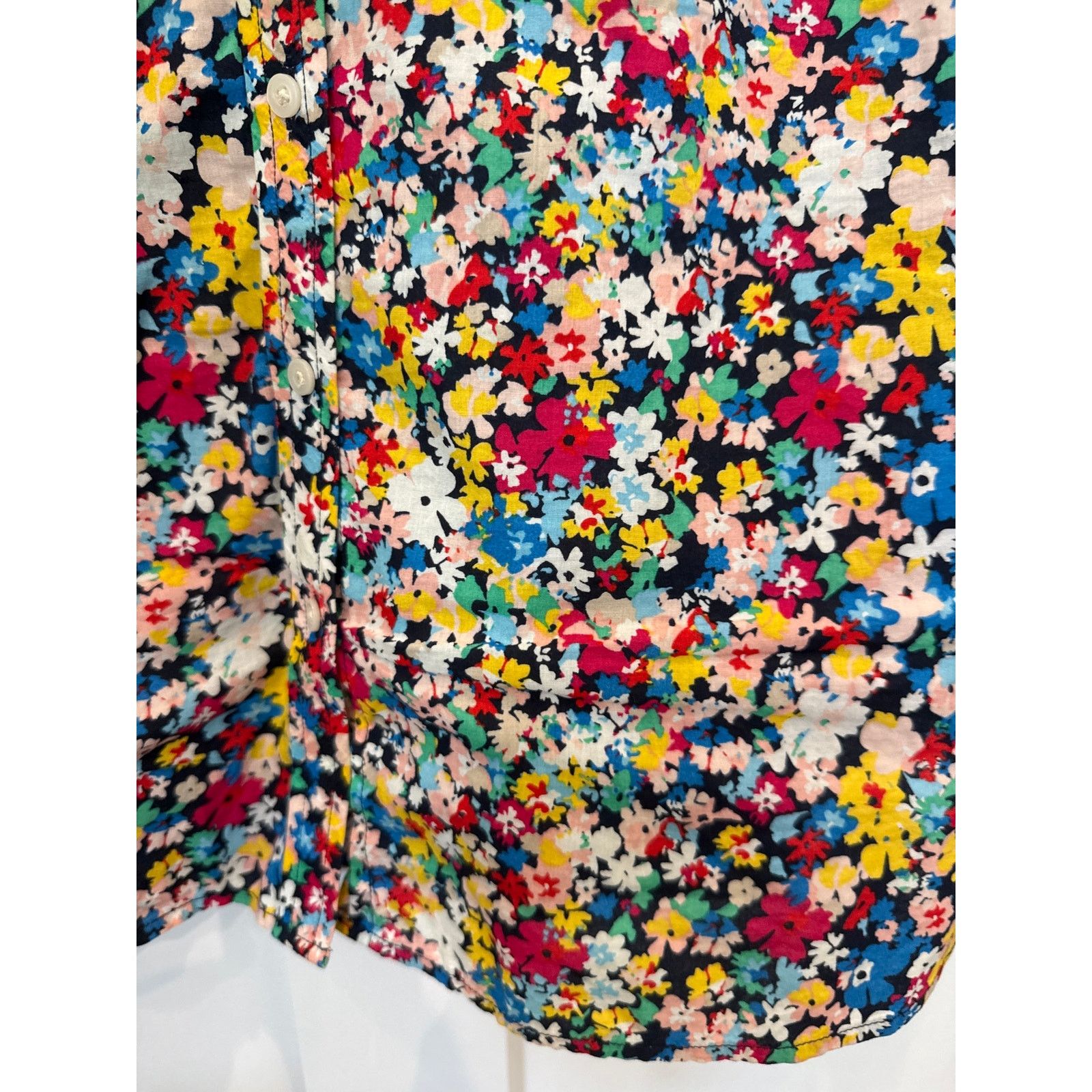 Talbots Talbots Floral Button Down Lng Sleeve Ruffle Collar Blouse,M Size M / US 6-8 / IT 42-44 - 6 Thumbnail