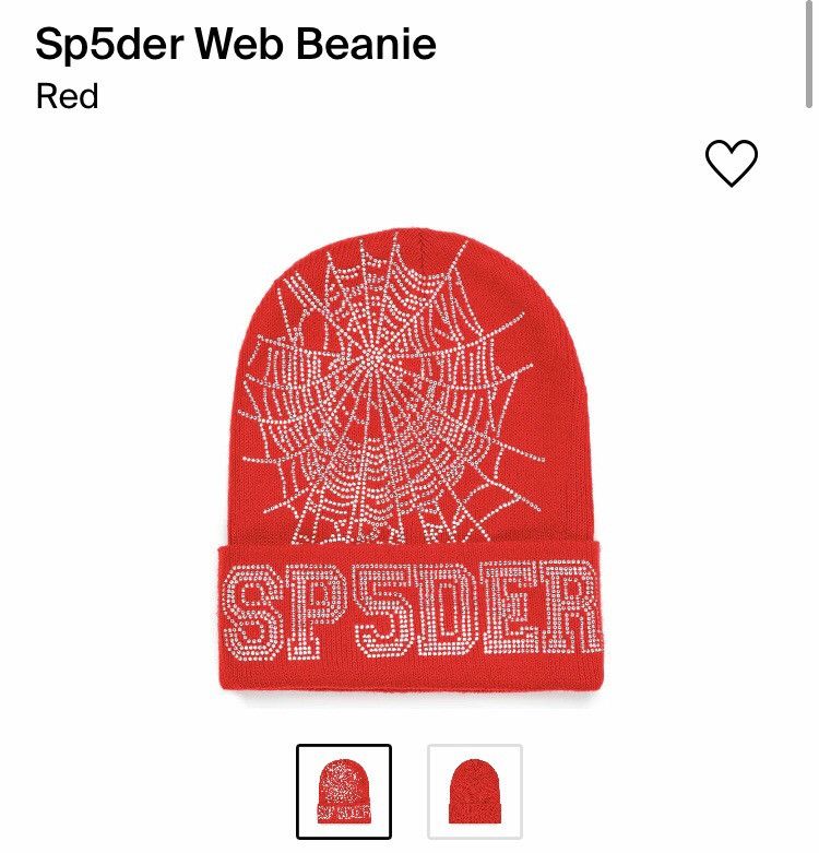 image of Spider Worldwide Sp5Der Beanie Red/silver Colorway New Ds, Men's