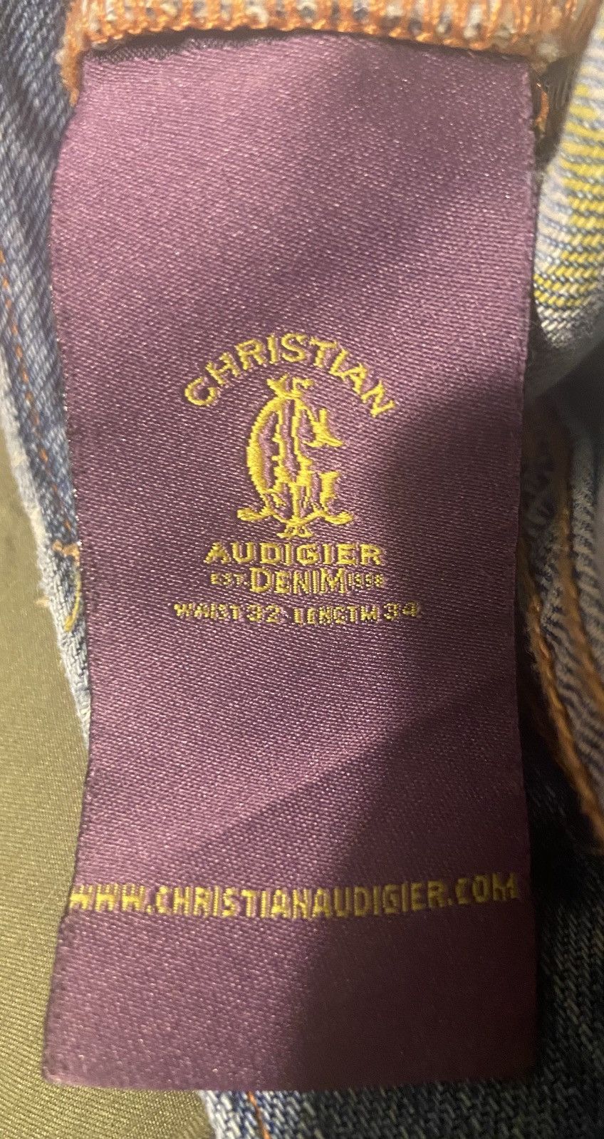 Christian Audigier × Ed Hardy Vintage Christian Audigier Embroidered Jeans Size US 32 / EU 48 - 8 Thumbnail
