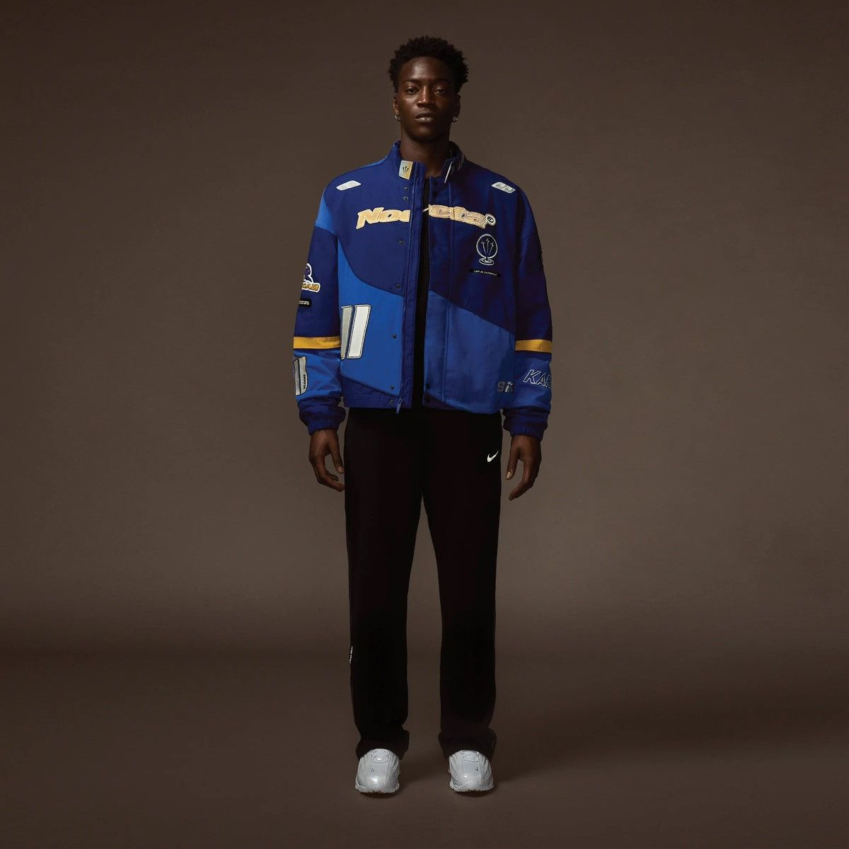 Drake Nike Nike x NOCTA L Art Racing Jacket Deep Royal Blue Racer Blue Grailed