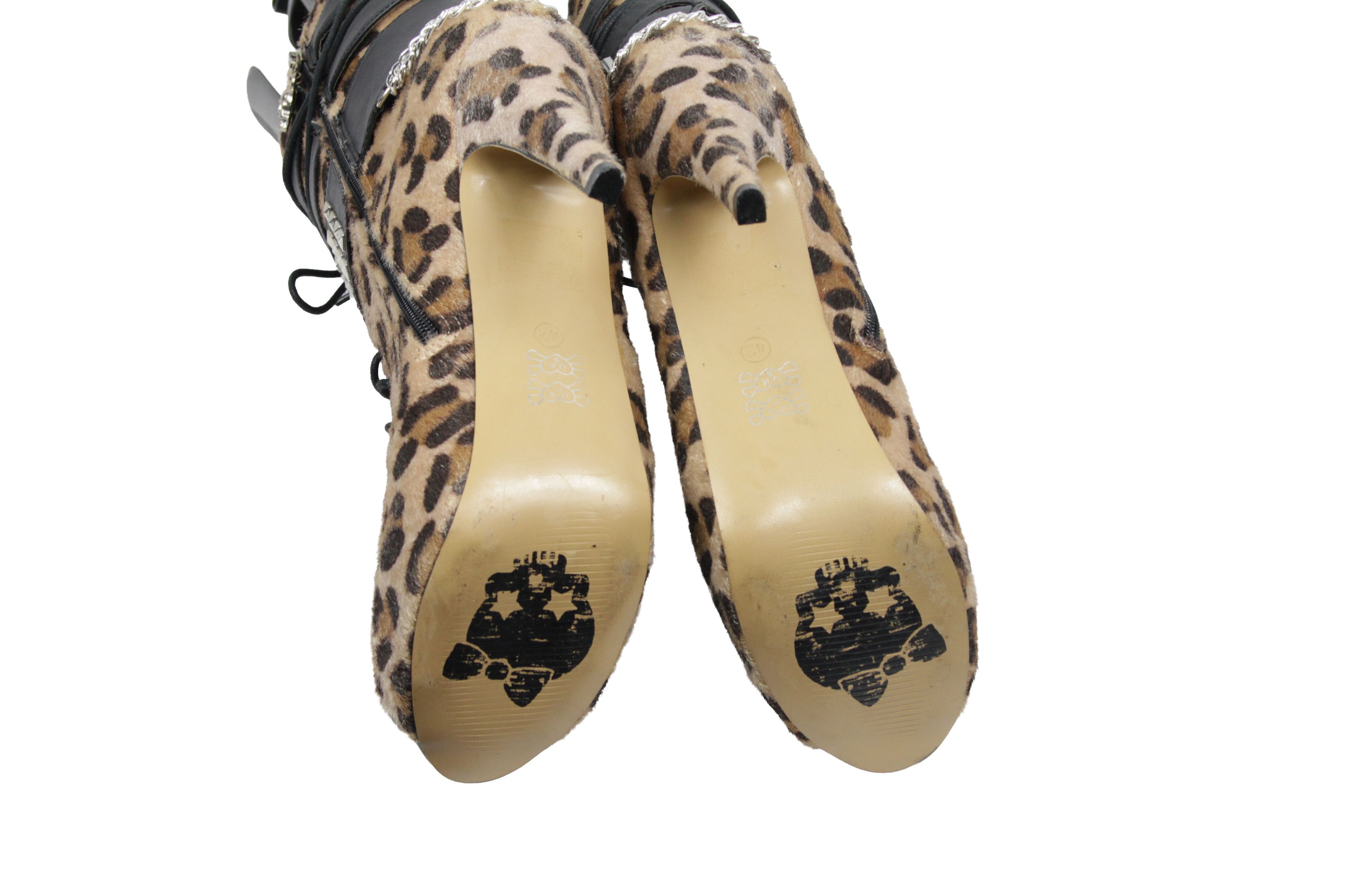 Japanese Brand Abbey Dawn by Avril Lavigne 2011 Y2K Leopard Heels Size US 11 / IT 41 - 11 Thumbnail