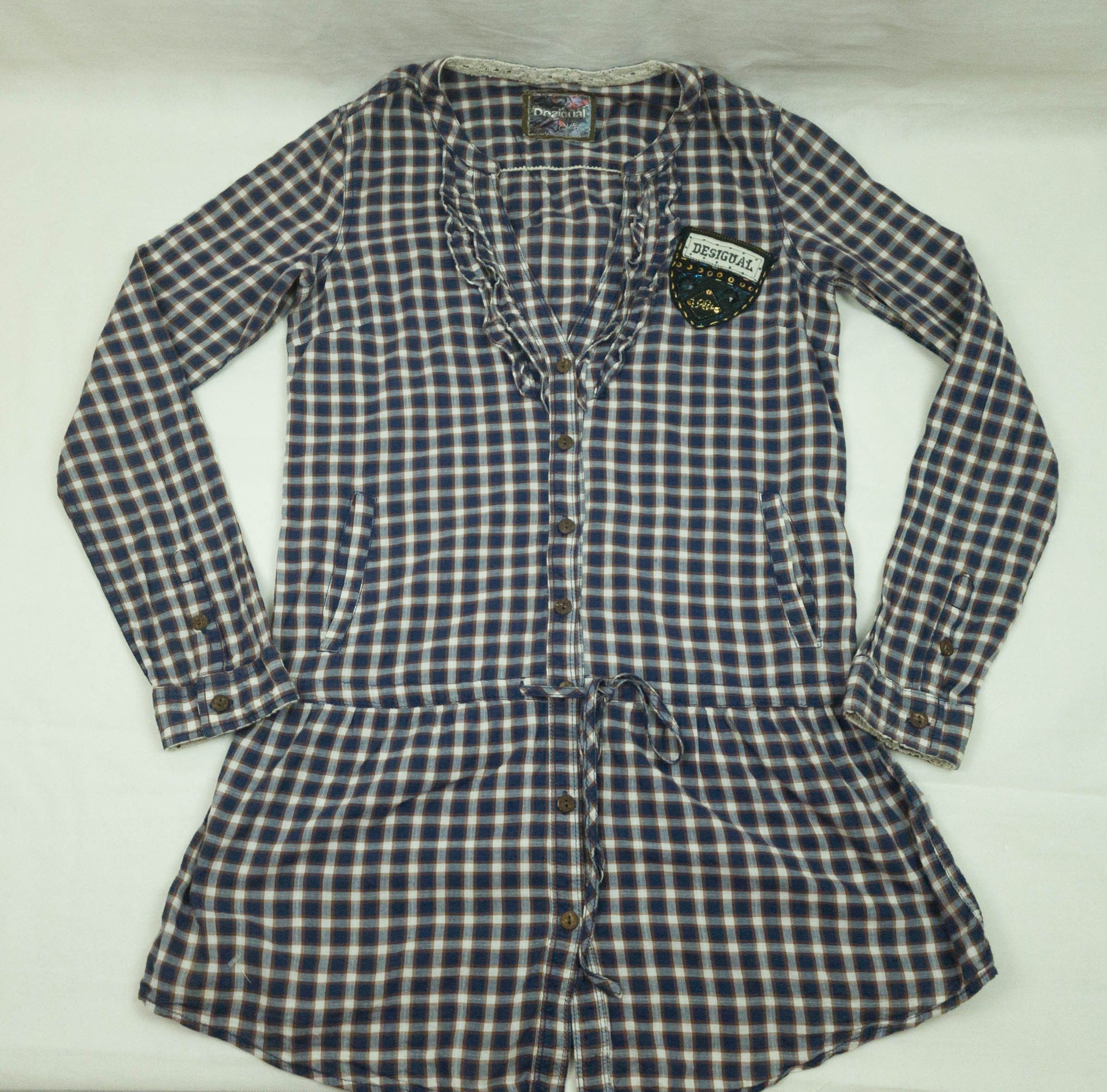 Desigual Desigual womens tunica shirt cotton size S ( LABEL XS) gc Size S / US 4 / IT 40 - 3 Thumbnail