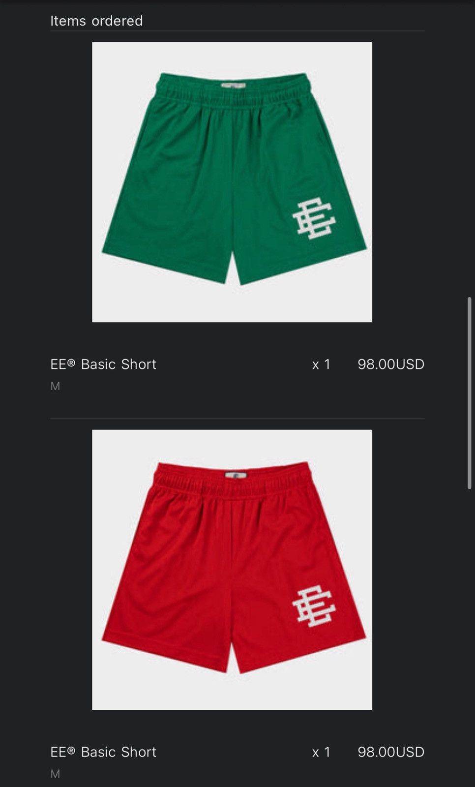 Eric Emanuel Eric Emmanuel Basic Shorts “Green / White” (Medium) SS25 Size US 32 / EU 48 - 9 Thumbnail