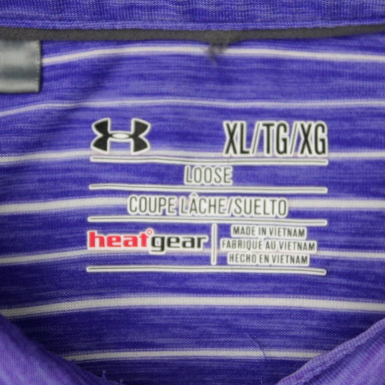 Under Armour Under Armour Polo Shirt Mens XL Purple UA Heatgear Loose Fit S/S Pinehurst Logo Size US XL / EU 56 / 4 - 7 Thumbnail