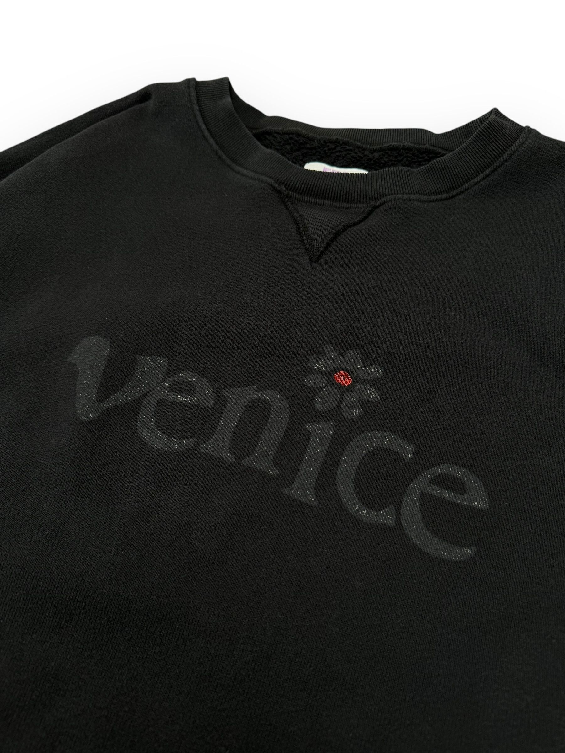 ERL Venice Be Nice Boxy Distressed Crewneck Sweatshirt Size US S / EU 44-46 / 1 - 2 Thumbnail