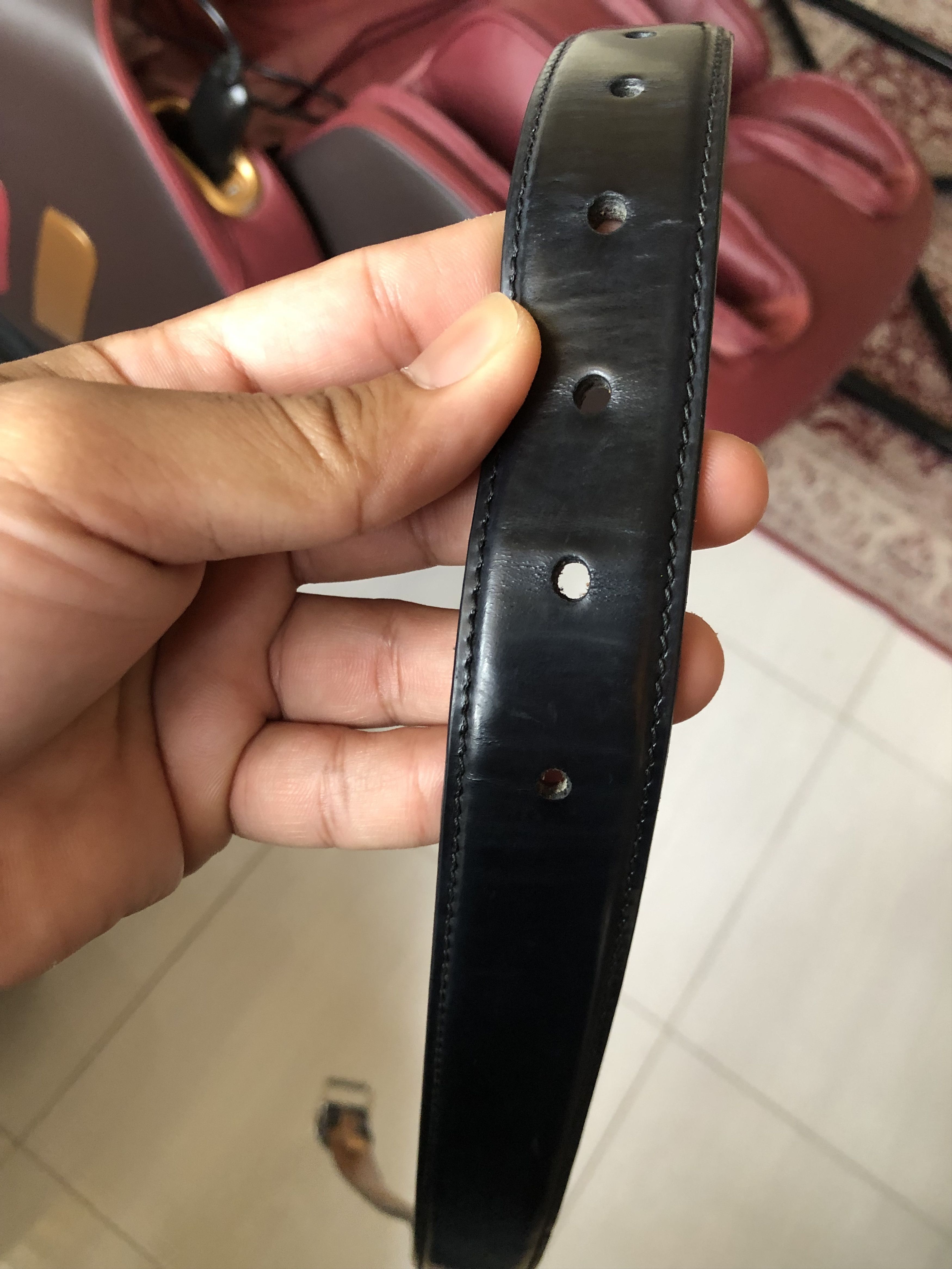 Balenciaga Balenciaga Leather Belt Size 85 Size 32 - 9 Thumbnail