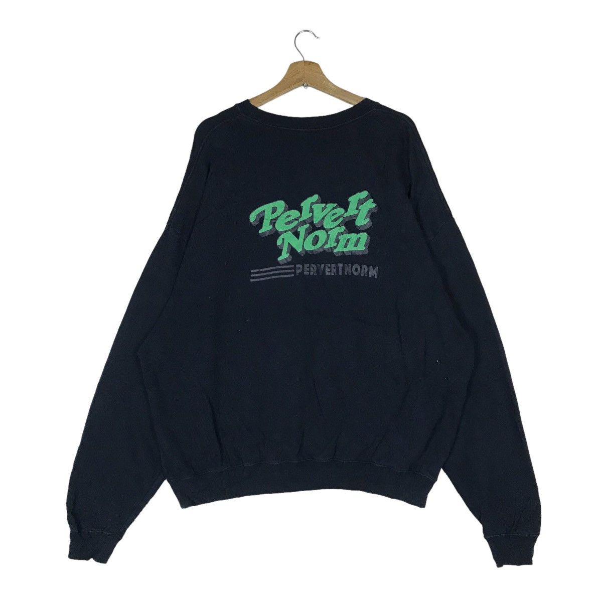 Cooper Vintage Cooper Pervertnorm Spell Out Pullover Jumper Size US L / EU 52-54 / 3 - 1 Thumbnail