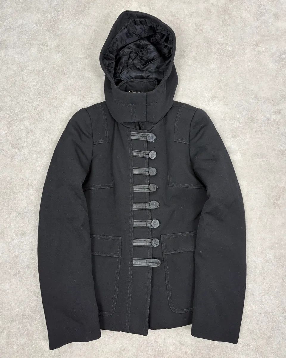Gucci SS2007 Gucci Black Buttoned Hooded Wool Jacket by Frida Giannini Size M / US 6-8 / IT 42-44 - 1 Thumbnail