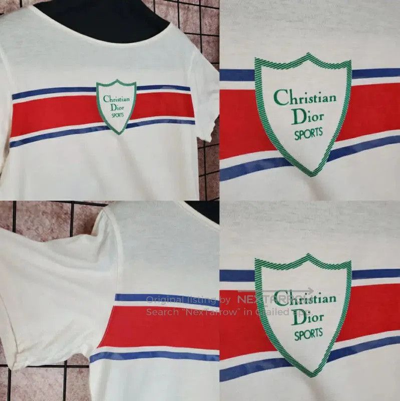 Dior Dior White Logo Short Sleeve T. Size M / US 6-8 / IT 42-44 - 4 Thumbnail