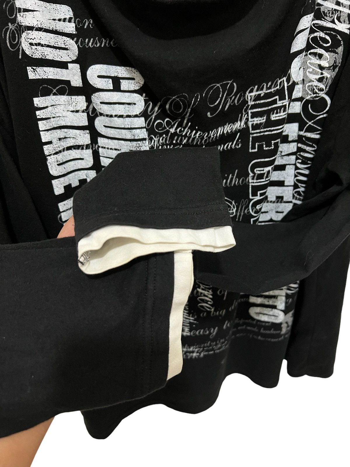 Japanese Brand Baeaumere poem double layers long slevee tee Size US L / EU 52-54 / 3 - 3 Thumbnail
