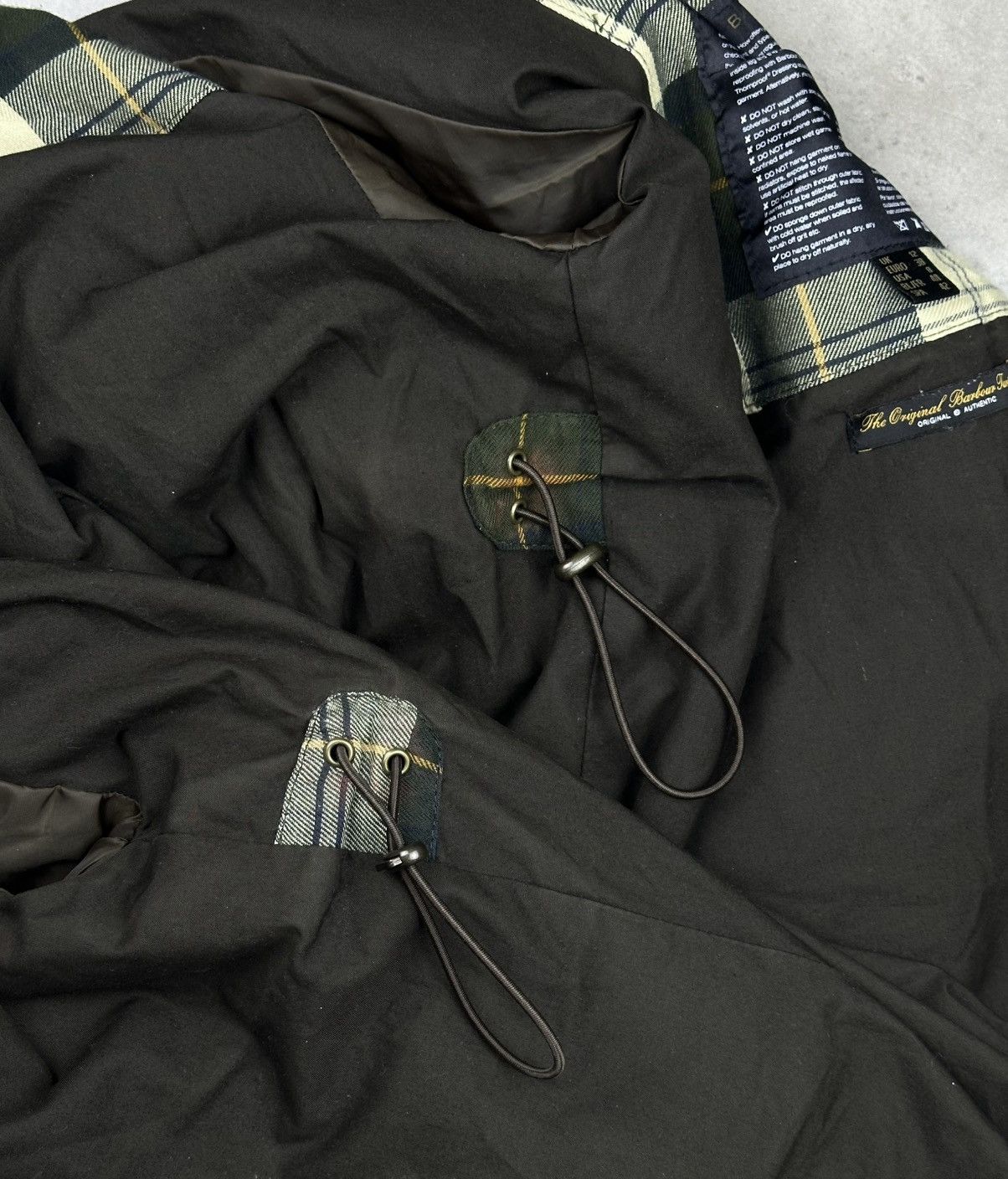Barbour Barbour Rain Parka Waxed Cotton Green Women’s Jacket UK 12 Size M / US 6-8 / IT 42-44 - 11 Thumbnail