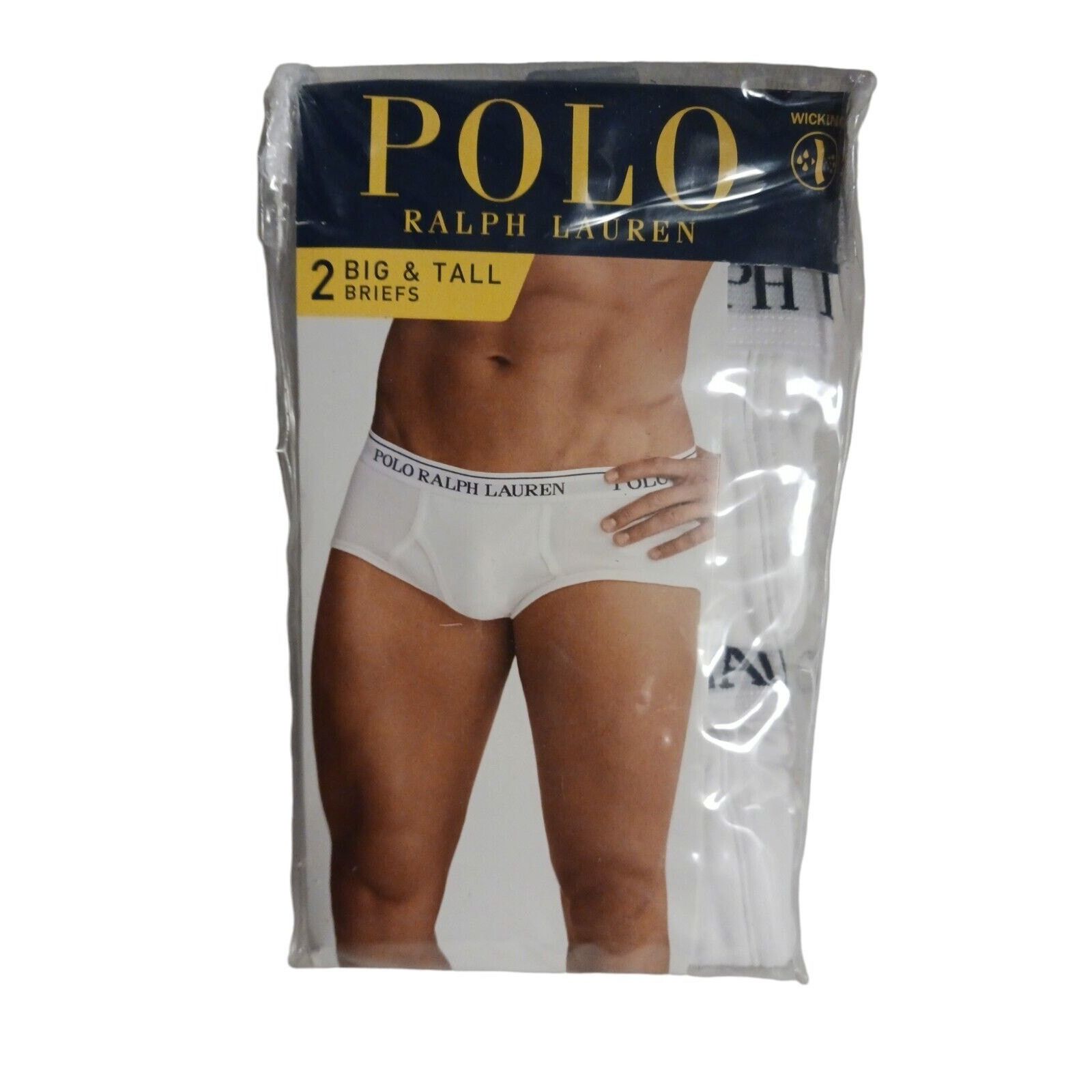 Ralph Lauren 3X 2 Pack Polo Ralph Lauren Briefs 50-52" White COTTON TALL Size 46 - 1 Thumbnail