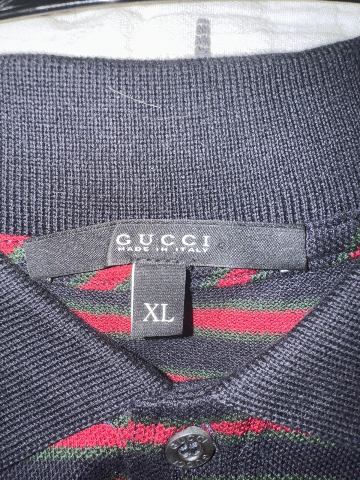Gucci RARE Gucci striped polo with vintage logo Size US L / EU 52-54 / 3 - 5 Thumbnail
