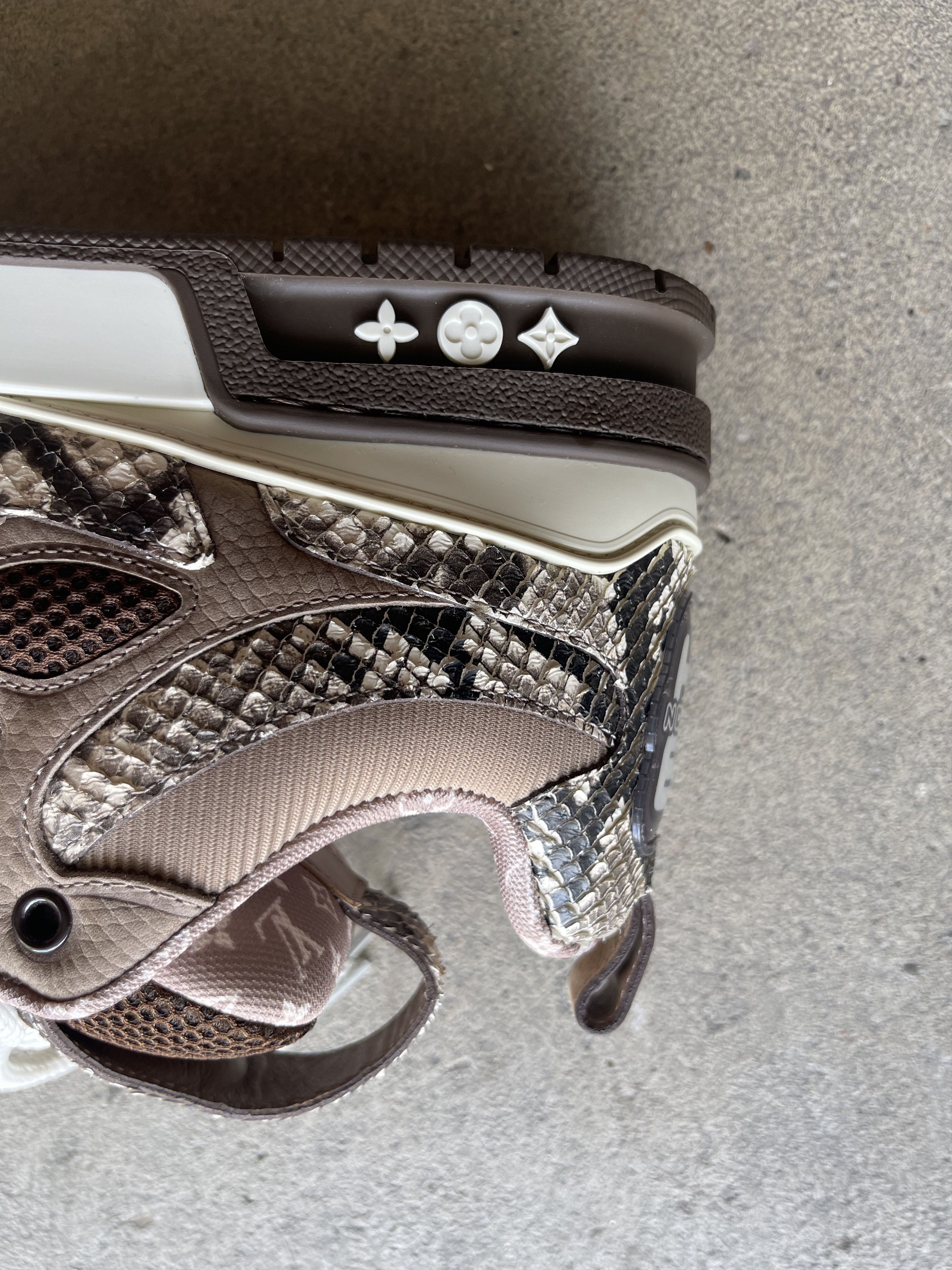 Louis Vuitton Louis Vuitton FW 2022 Python Skin Skate Sneakers Size US 8 / EU 41 - 7 Thumbnail