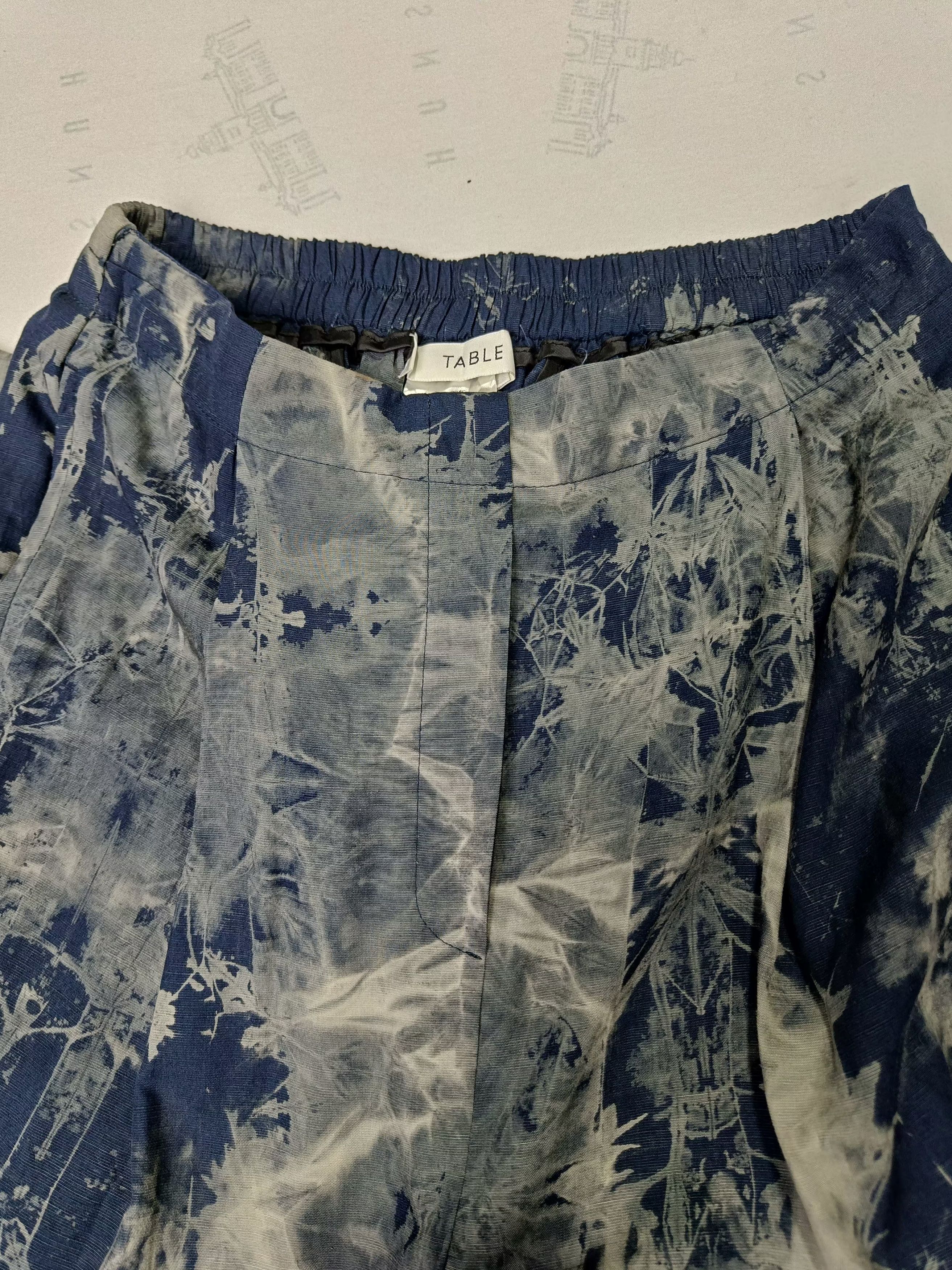 Bleach SICK🔥 Studio Table Baggy Bleach Tie-dye Rayon Slacks Size 26" / US 2 / IT 38 - 9 Thumbnail