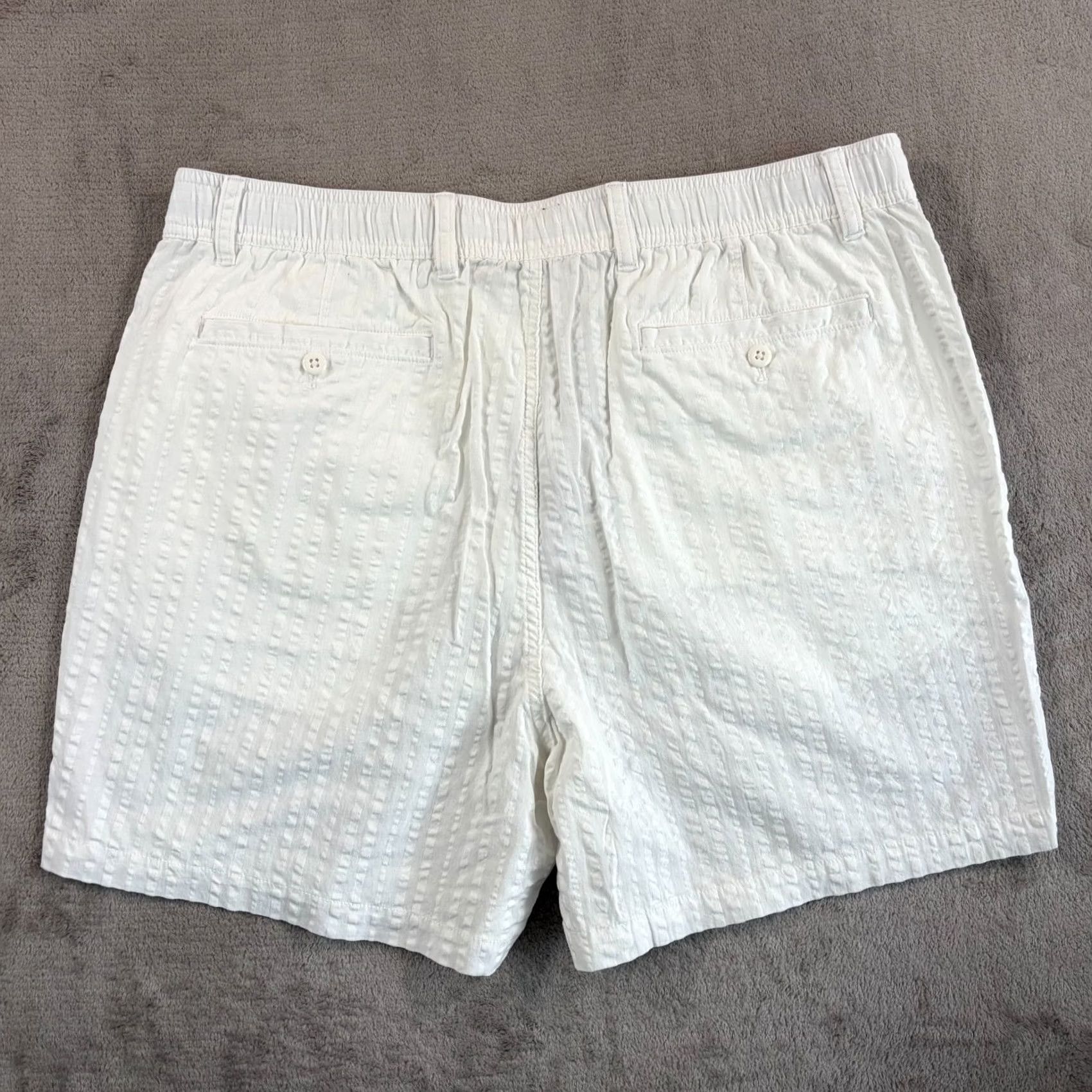 Todd Snyder Todd Snyder 5" Seersucker Beachcomber Shorts White Men XL Designer NWT Cotton Drawstring Pockets Slim Fit Casual Summer 5" Inseam Mens Size US 36 / EU 52 - 5 Thumbnail