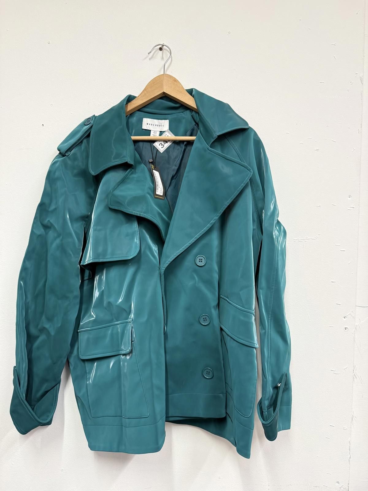 Marni Marni Teal Green Women's Trench Coat Size 34 Size XL / US 12-14 / IT 48-50 - 1 Thumbnail