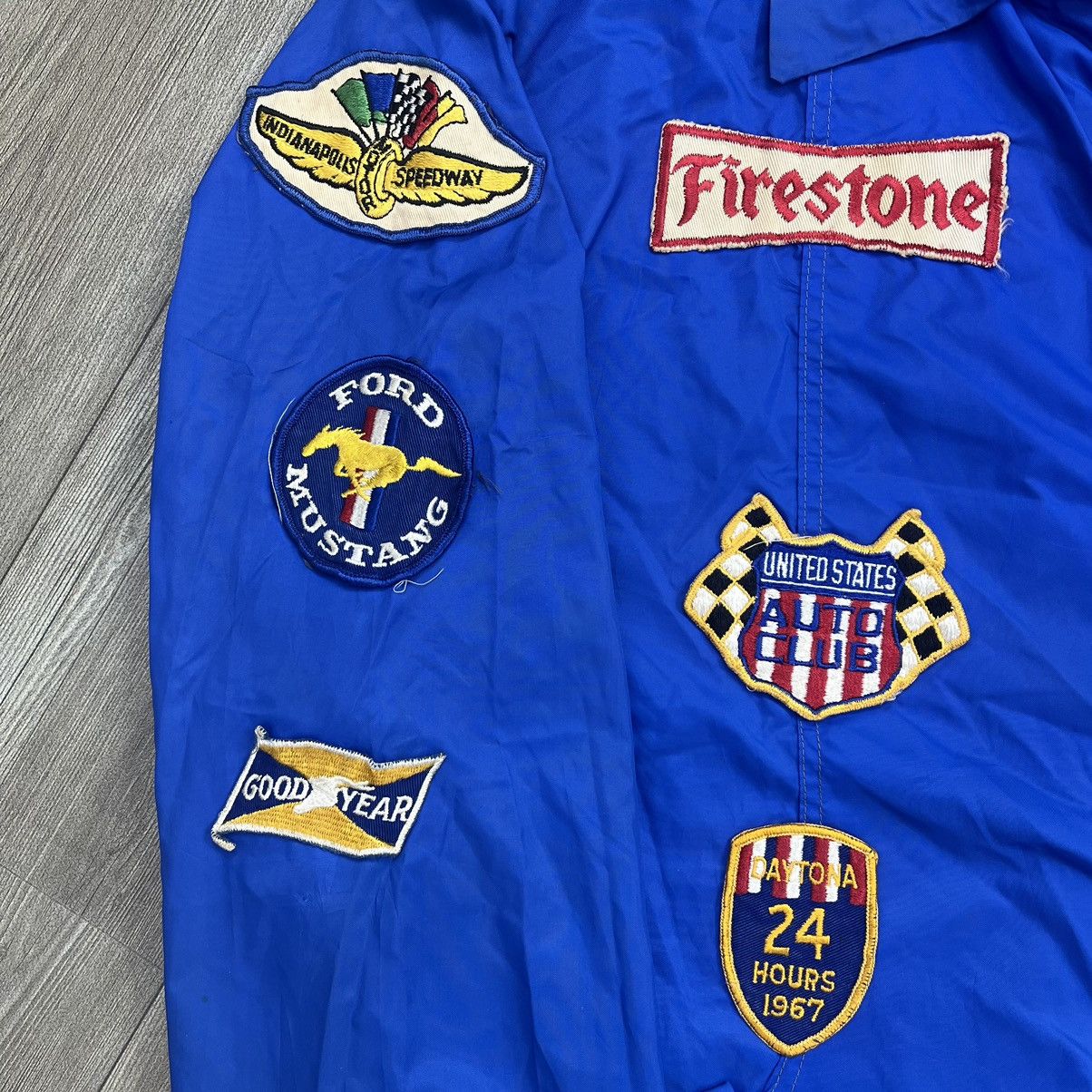 Ford × Sports Specialties Vintage 70s Ford Mustang Patch Light Jacket Size US L / EU 52-54 / 3 - 5 Thumbnail
