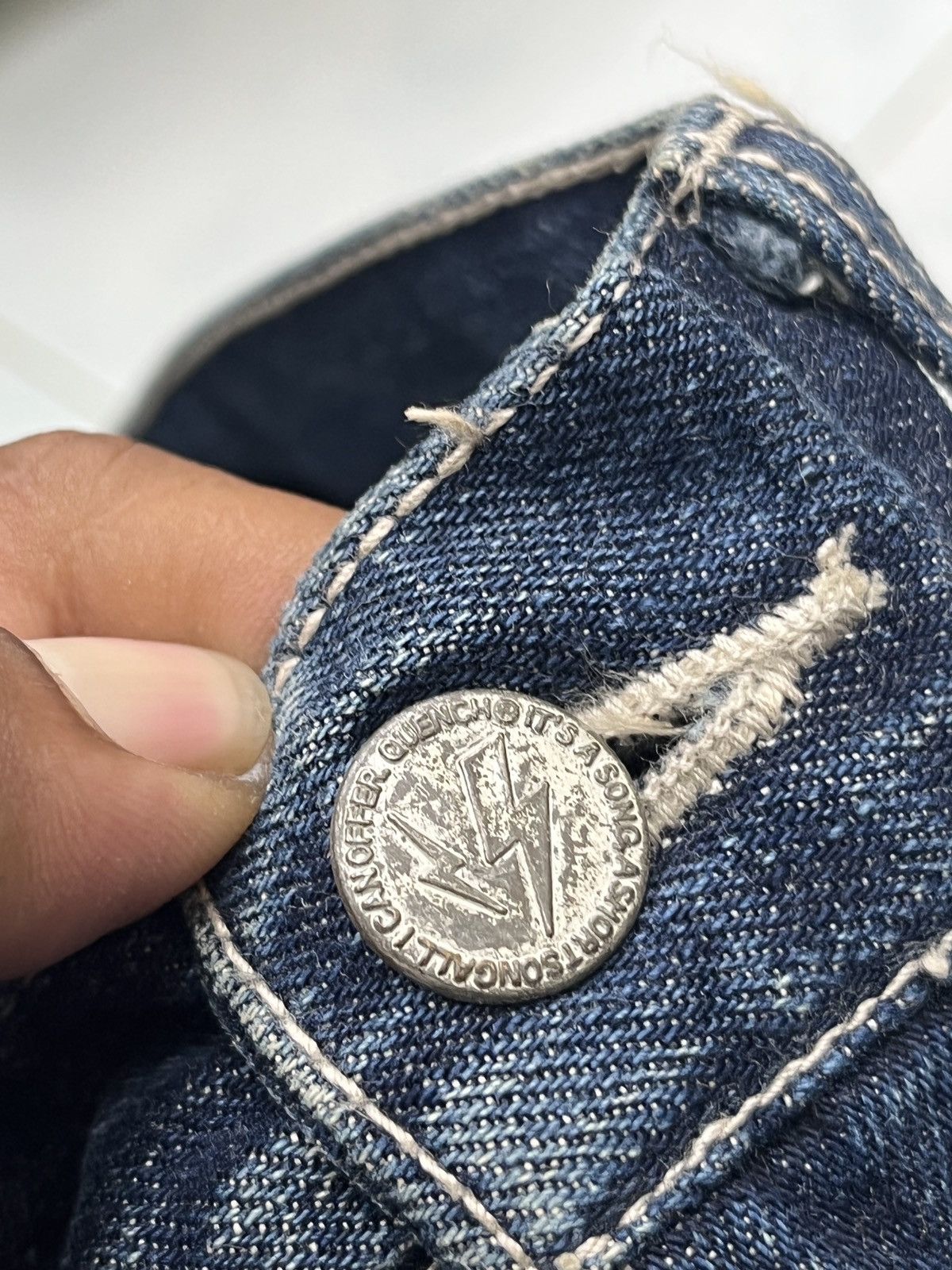 Japanese Brand × Vintage 🔥🔥🔥ARCHIVE QUENCH JAPAN BLUE INDIGO DENIM Size US 32 / EU 48 - 19 Thumbnail