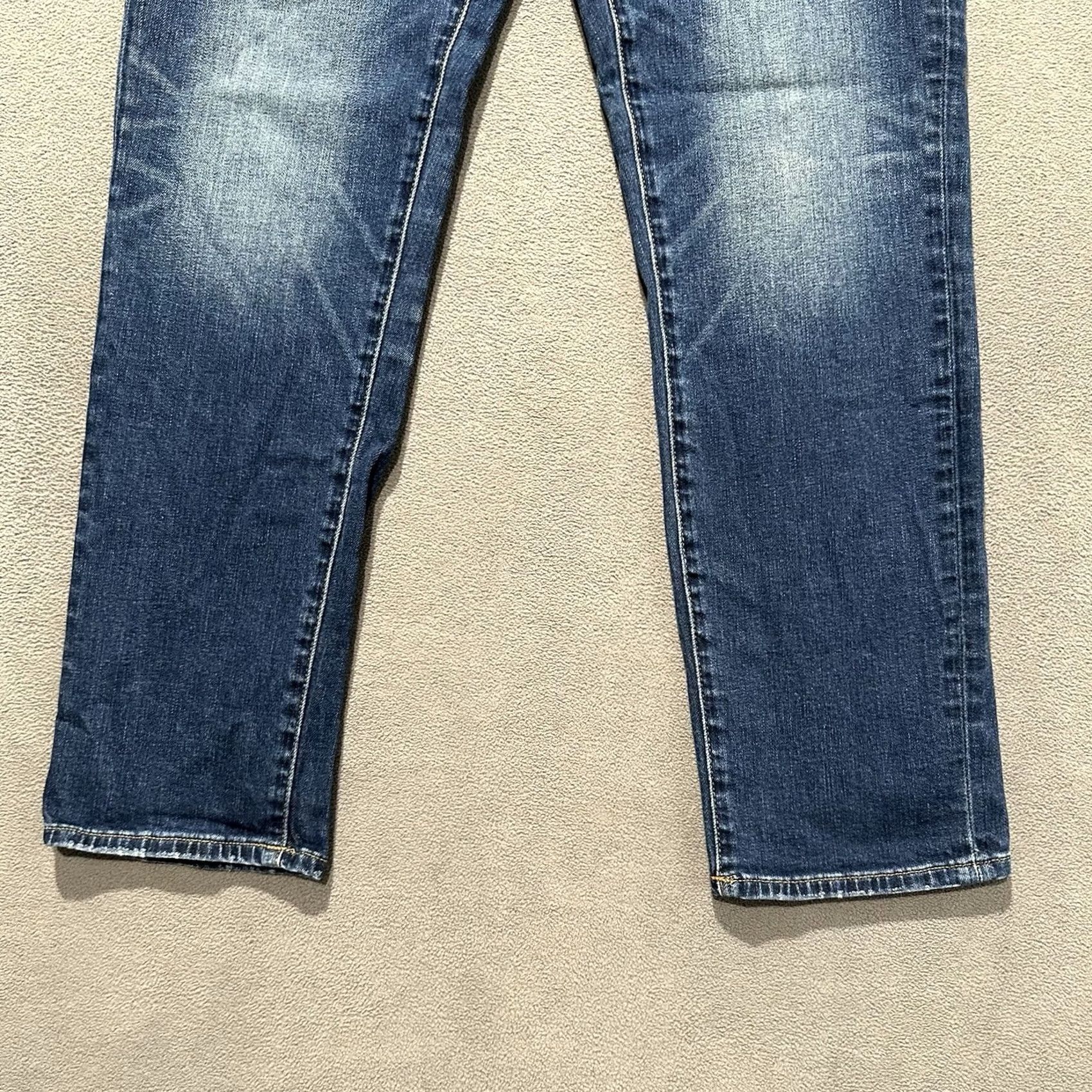 American Eagle Outfitters American Eagle Jeans Mens 33x30 Blue Denim Airflex Slim Straight GUC Size US 32 / EU 48 - 5 Thumbnail